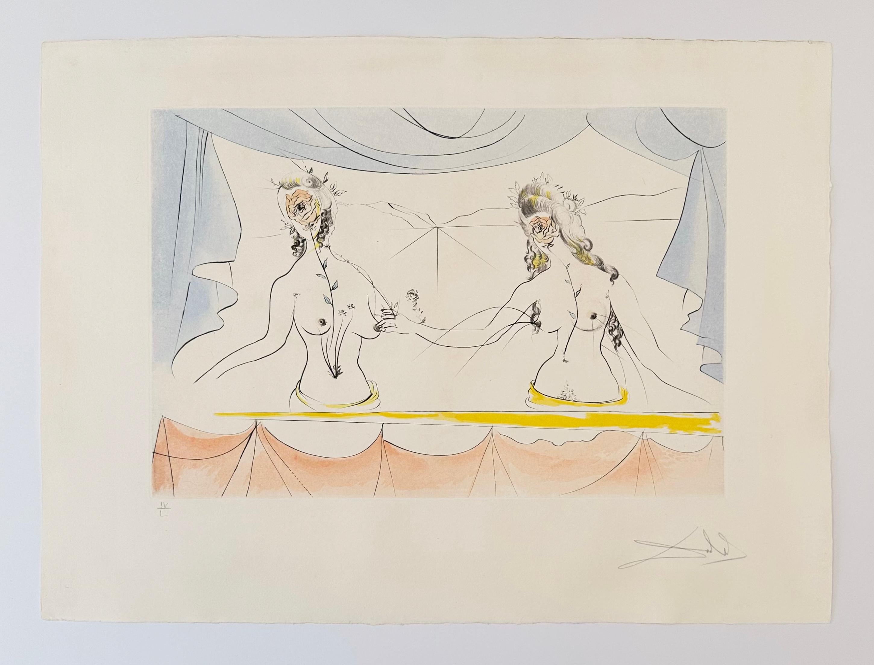 Ladies of the Renaissance - Print by Salvador Dalí