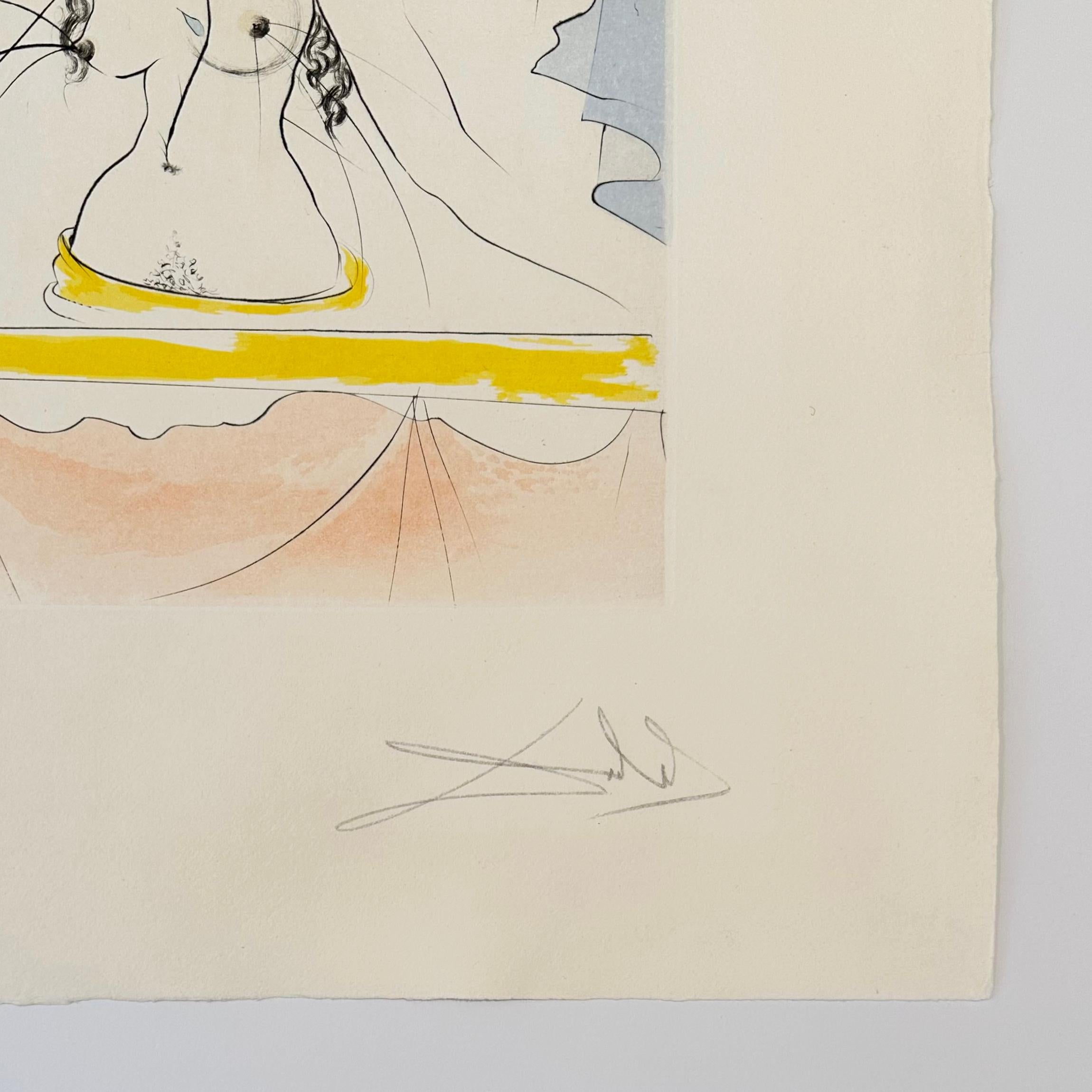 Ladies of the Renaissance - Surrealist Print by Salvador Dalí