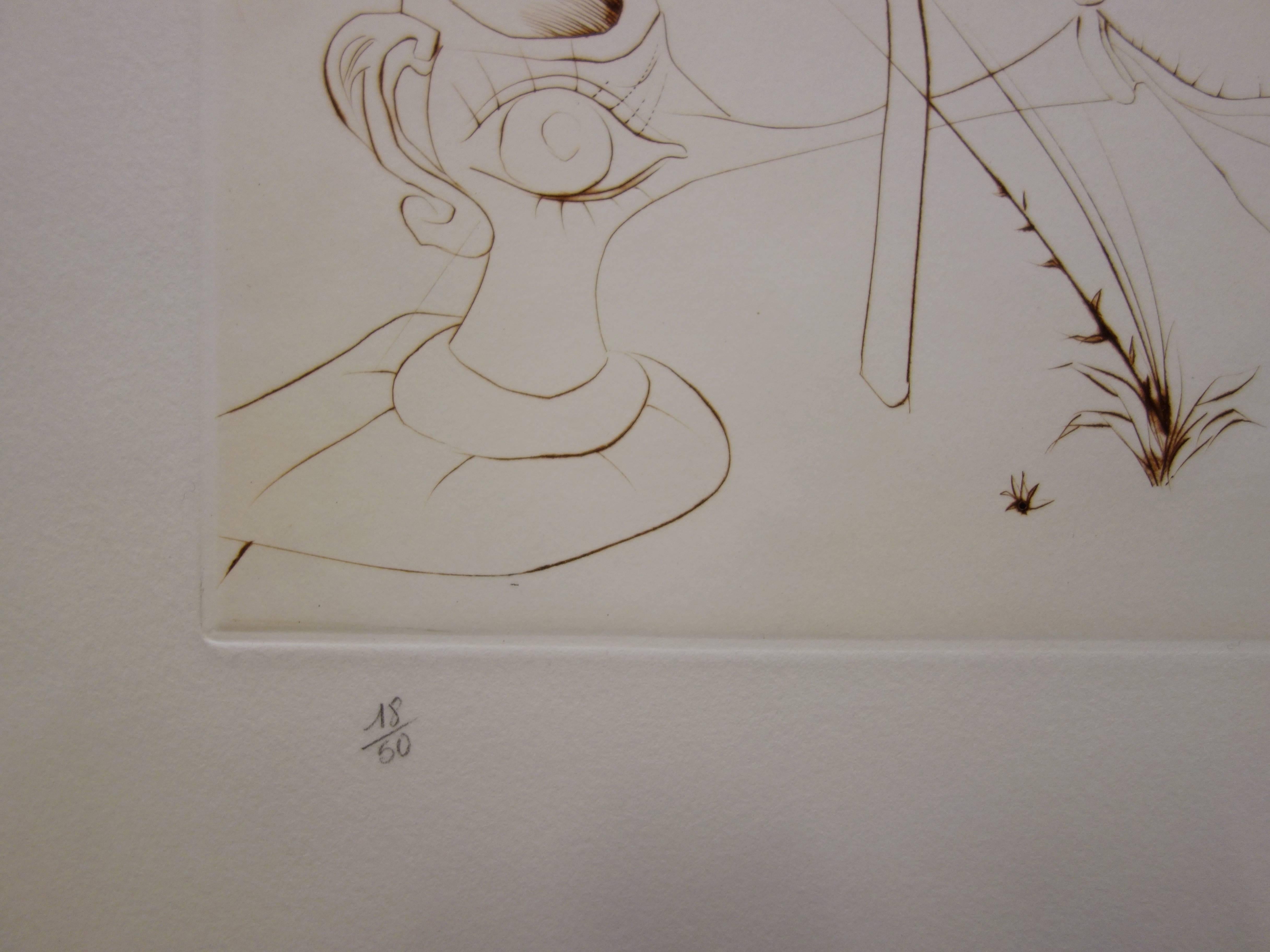 L'Alchimie - Original etching - 1972 - 50 exem - Surrealist Print by Salvador Dalí