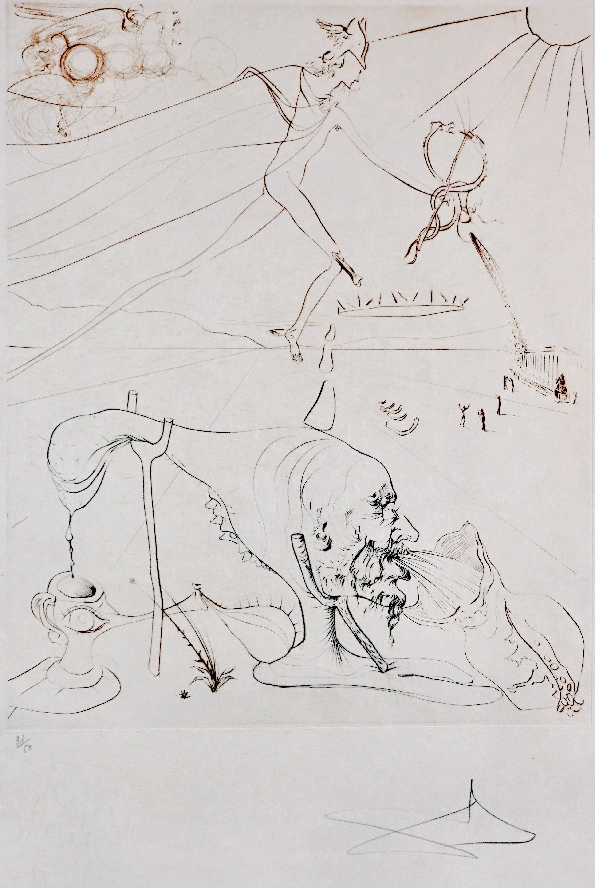 L’Alchimie  - Surrealist Print by Salvador Dalí