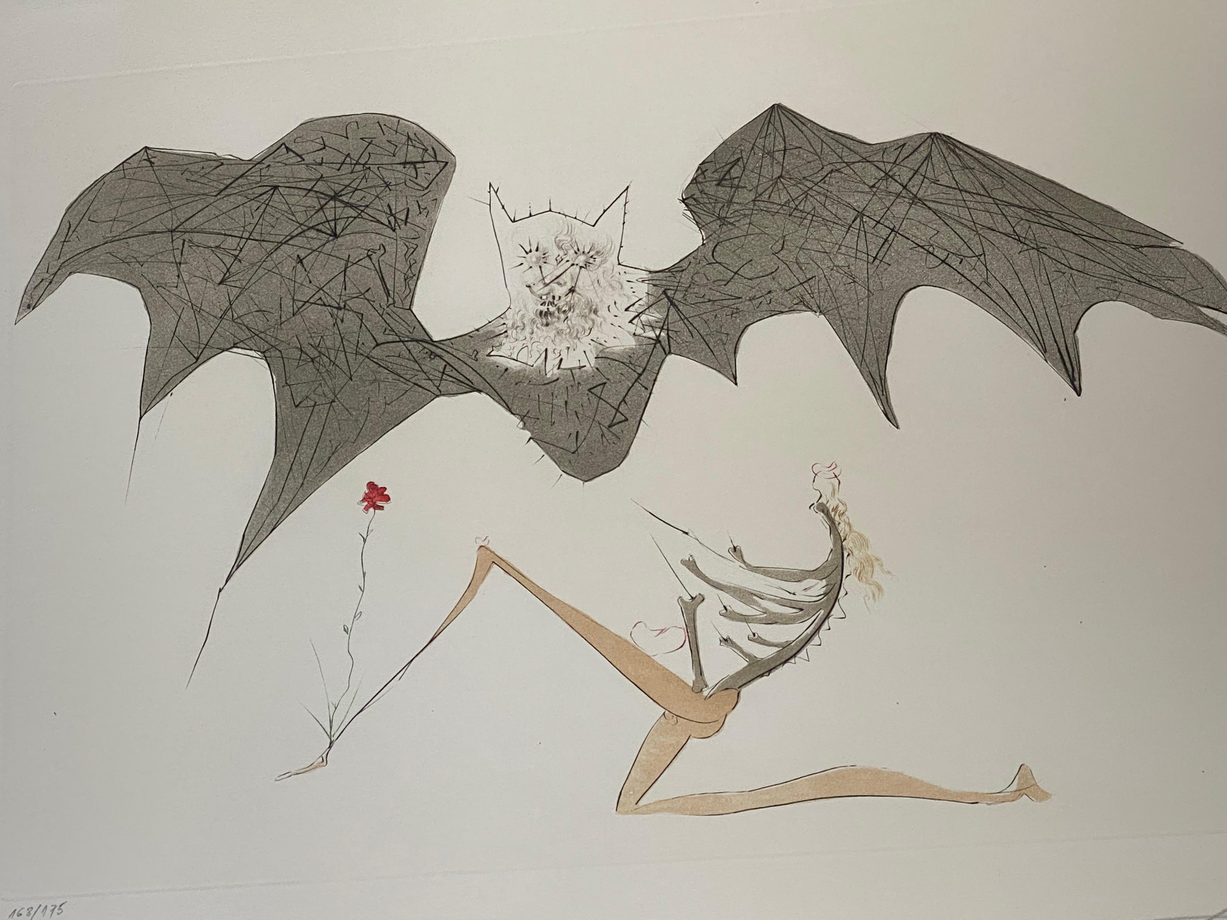 L'Ange de la Melancolie from the Aurelia Suite (Angel of Melancholy) - Print by Salvador Dalí