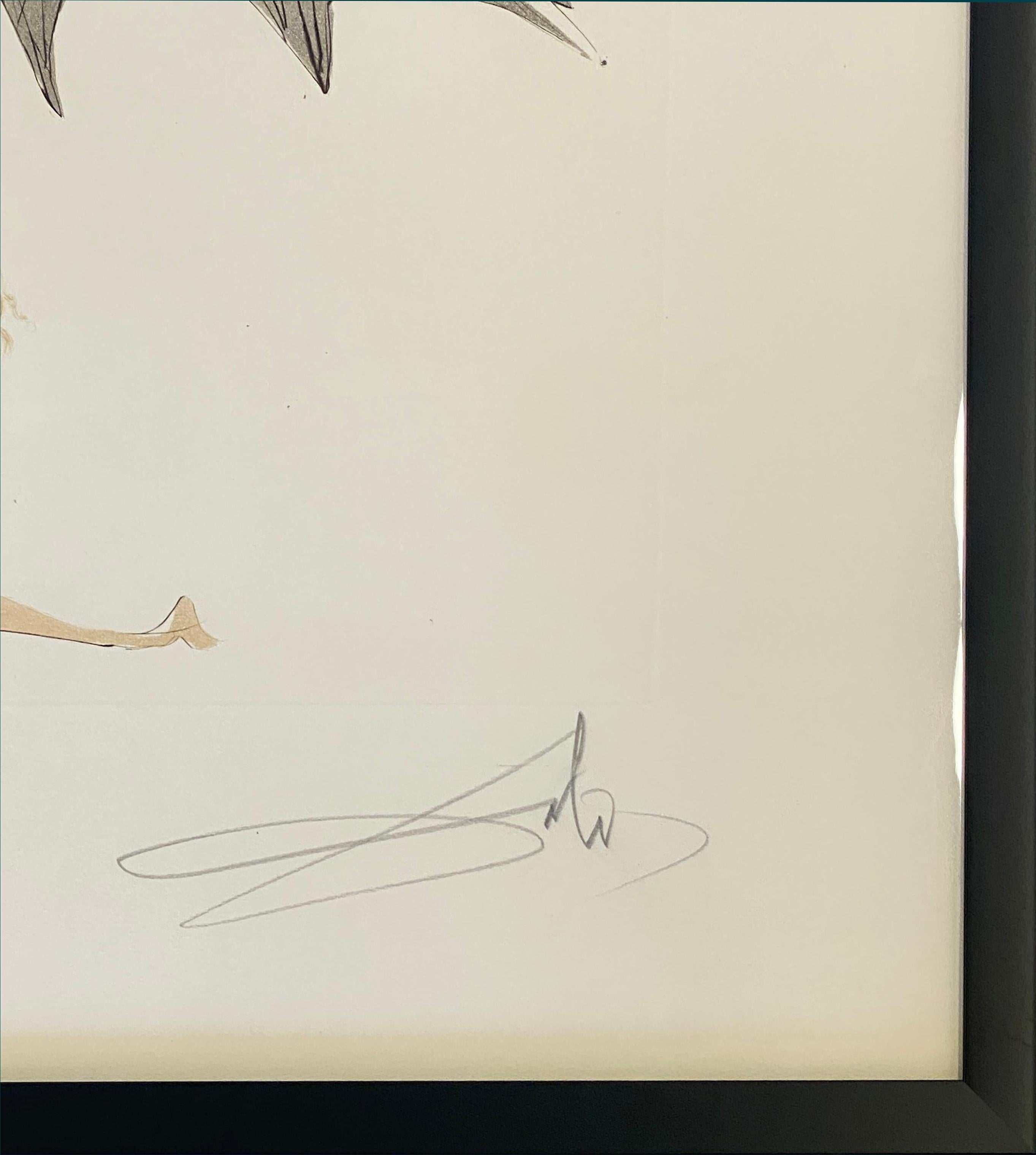 L'Ange de la Melancolie aus der Aurelia-Suite (Engel der Melancholie) (Surrealismus), Print, von Salvador Dalí