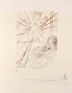 L'Ange Gabriel - Original Etching by Salvador Dalí­ -1972
