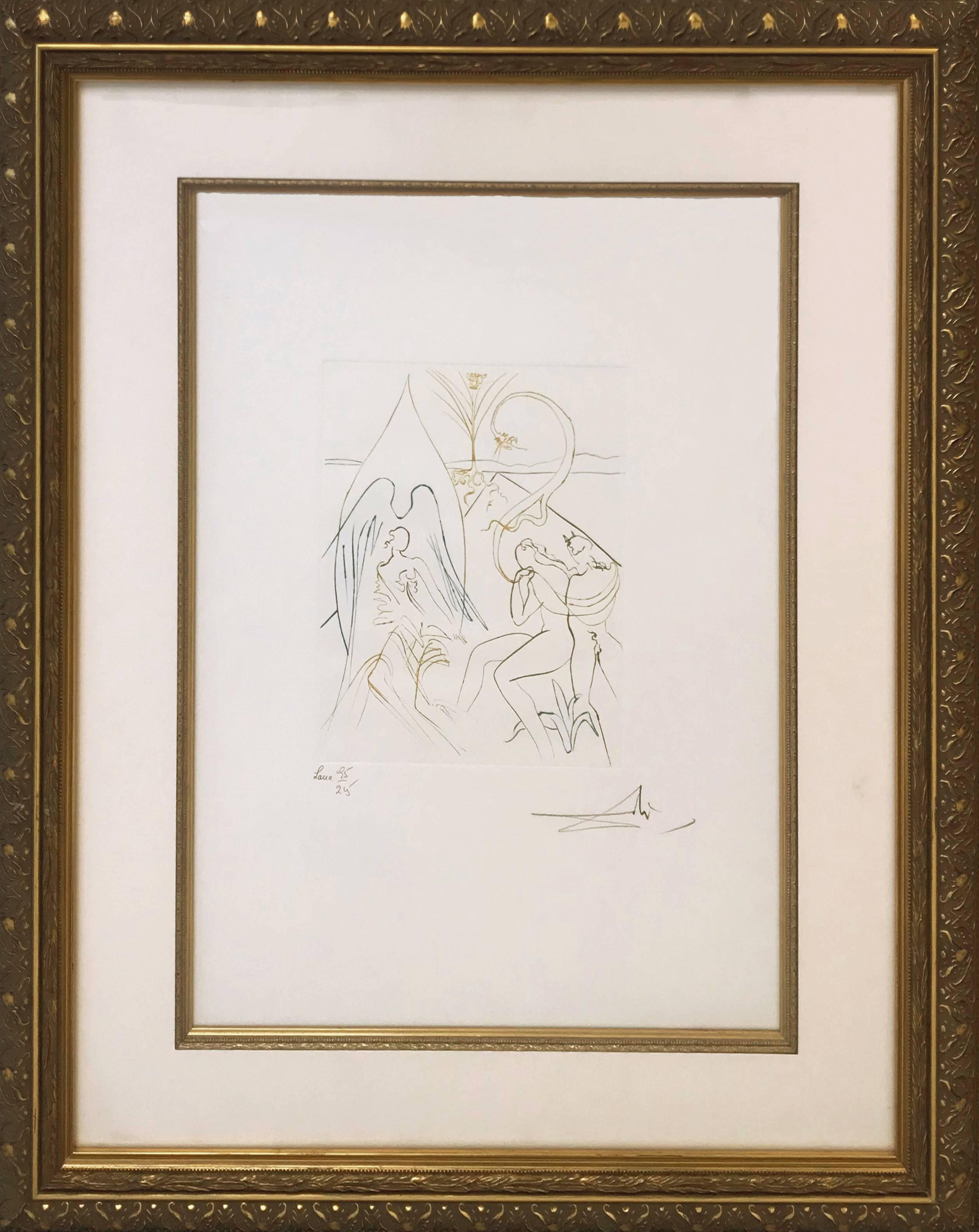 Salvador Dalí Figurative Print – L'ARBE DE VIE ( DIE BÄUME des Lebens)