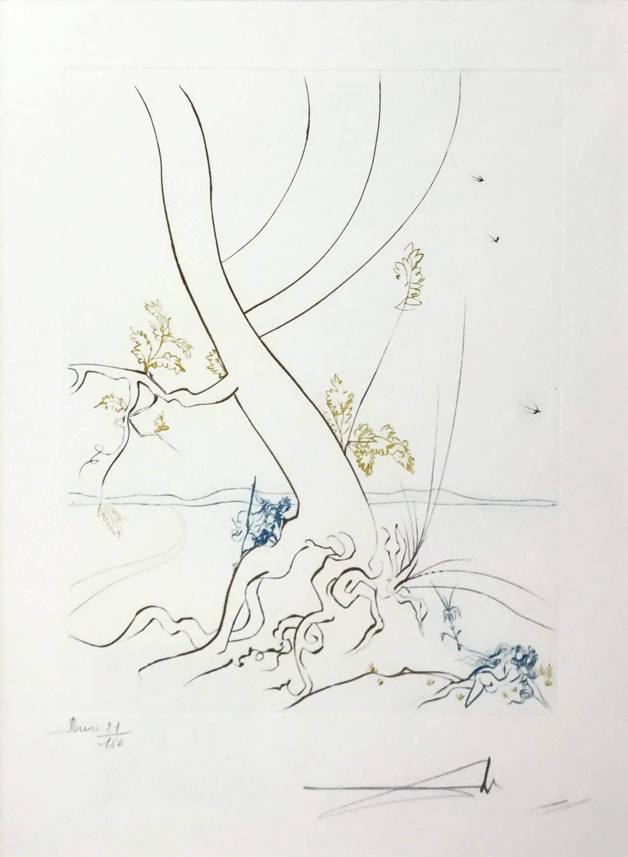 L'ARBREDE CONNAISSANCE (THE TREE OF KNOWLEDGE) - Print by Salvador Dalí