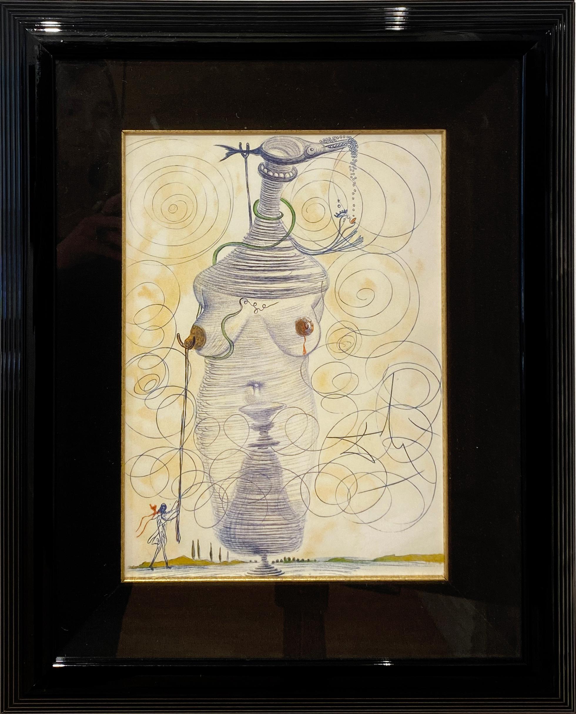Large Flask - Print by Salvador Dalí