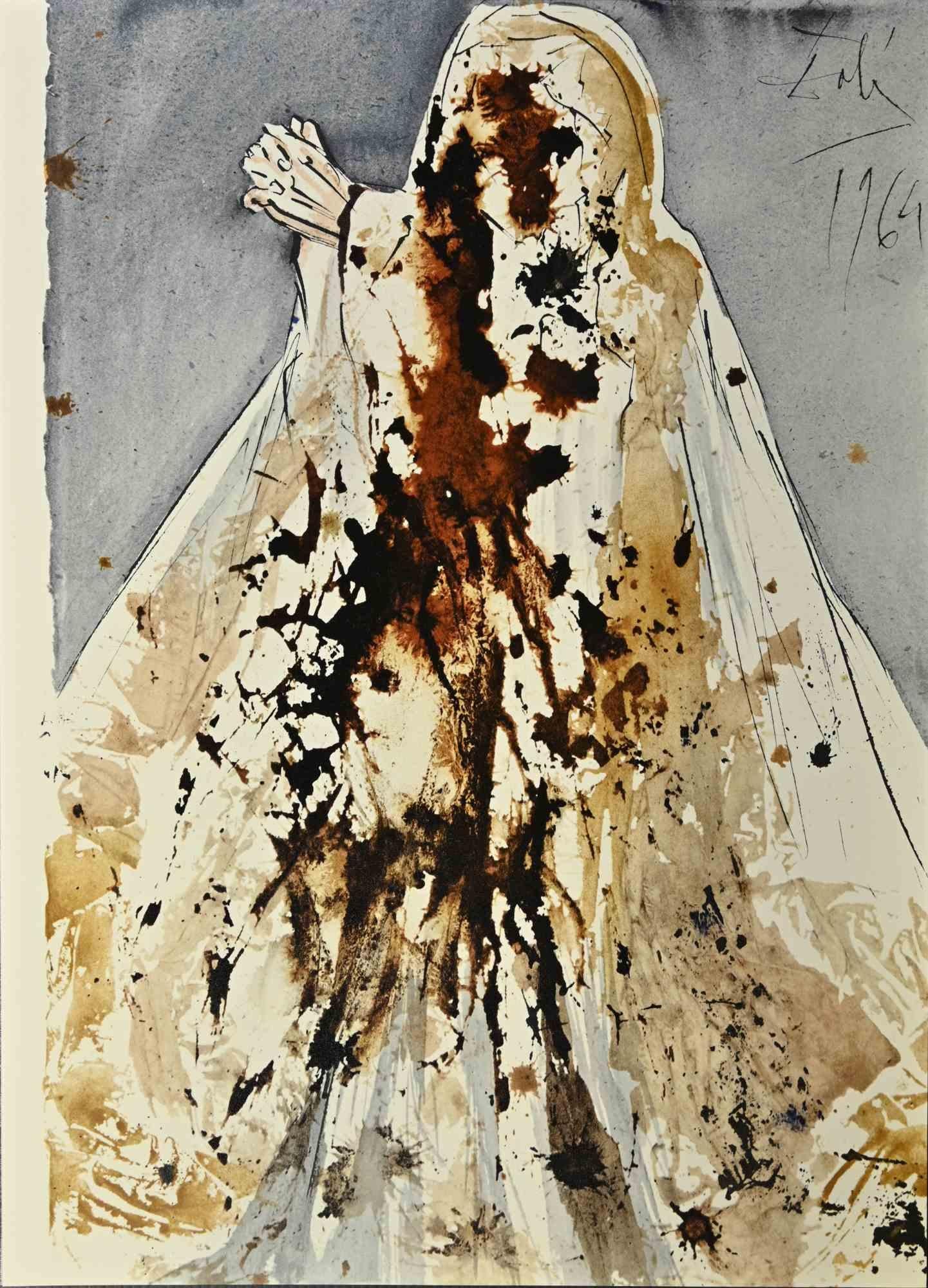 Salvador Dalí Print - Lazare, Veni Foras - Lithograph - 1964