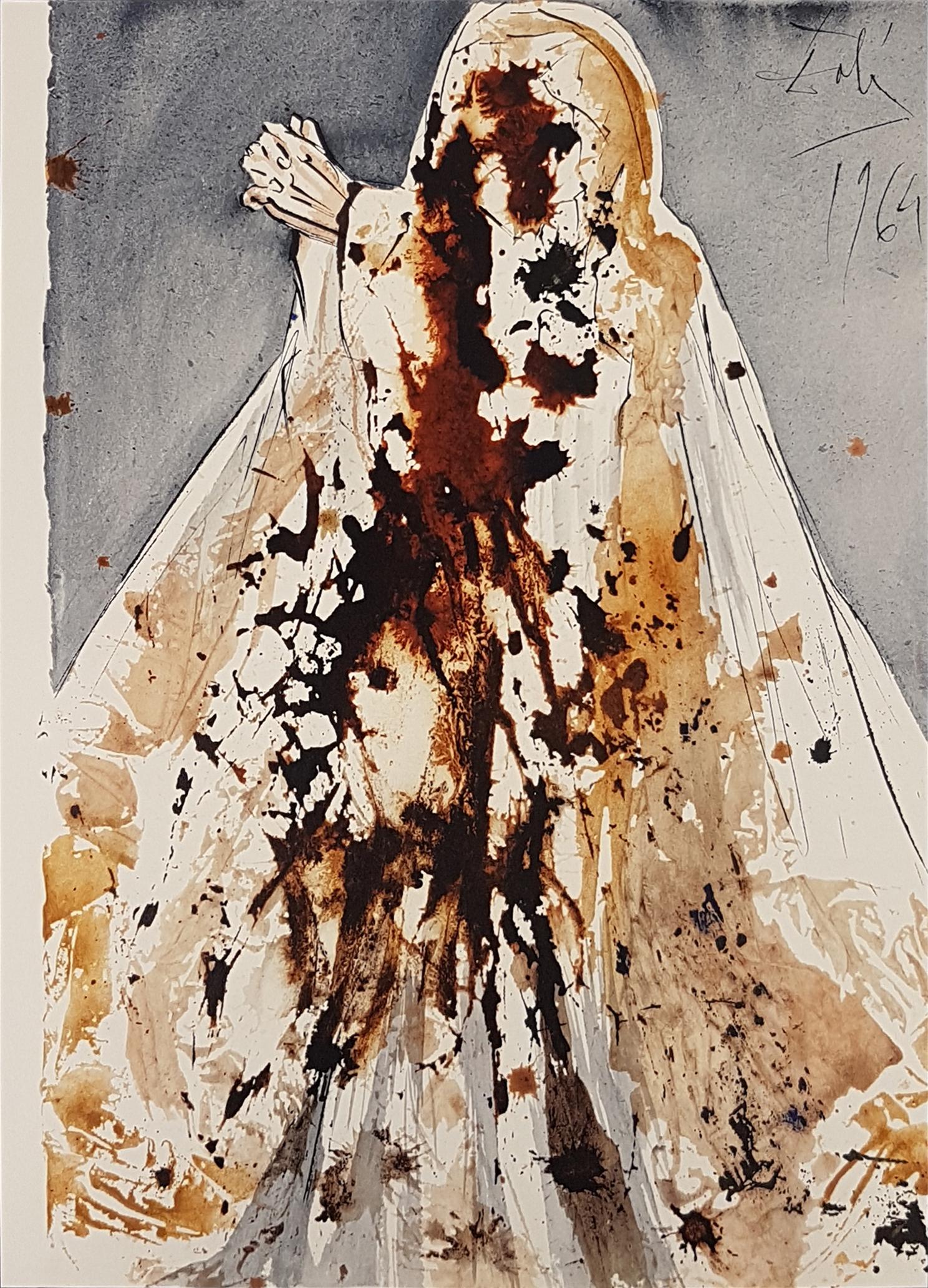 Salvador Dalí Print - Lazare, Veni Foras - Original Lithograph from "Biblia Sacra" - 1964