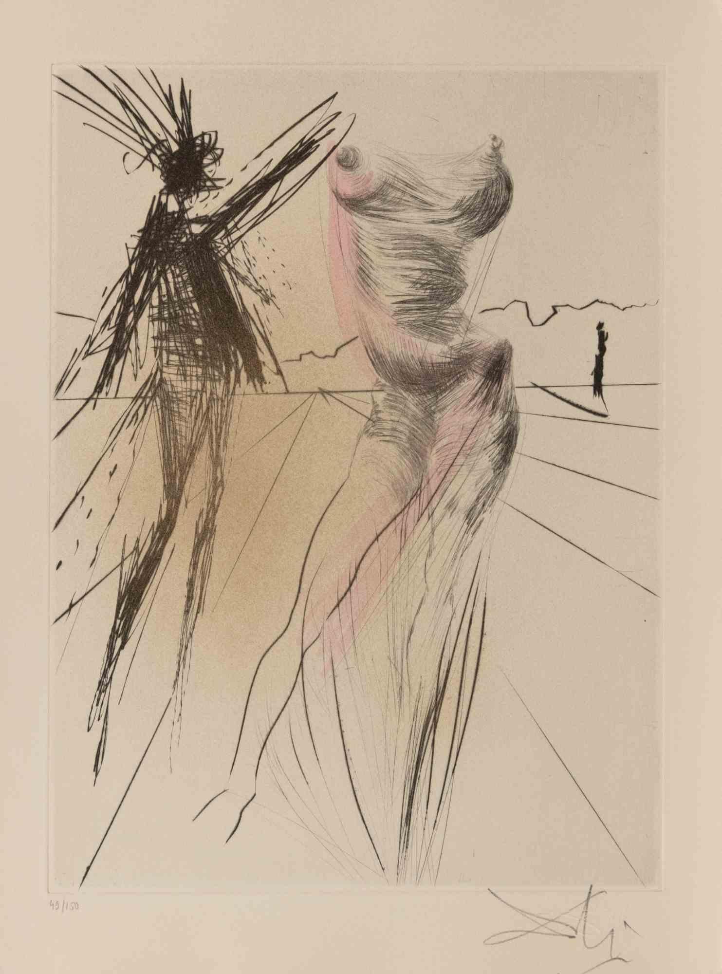 Salvador Dalí Figurative Print - Le Buste - Etching - 1960s