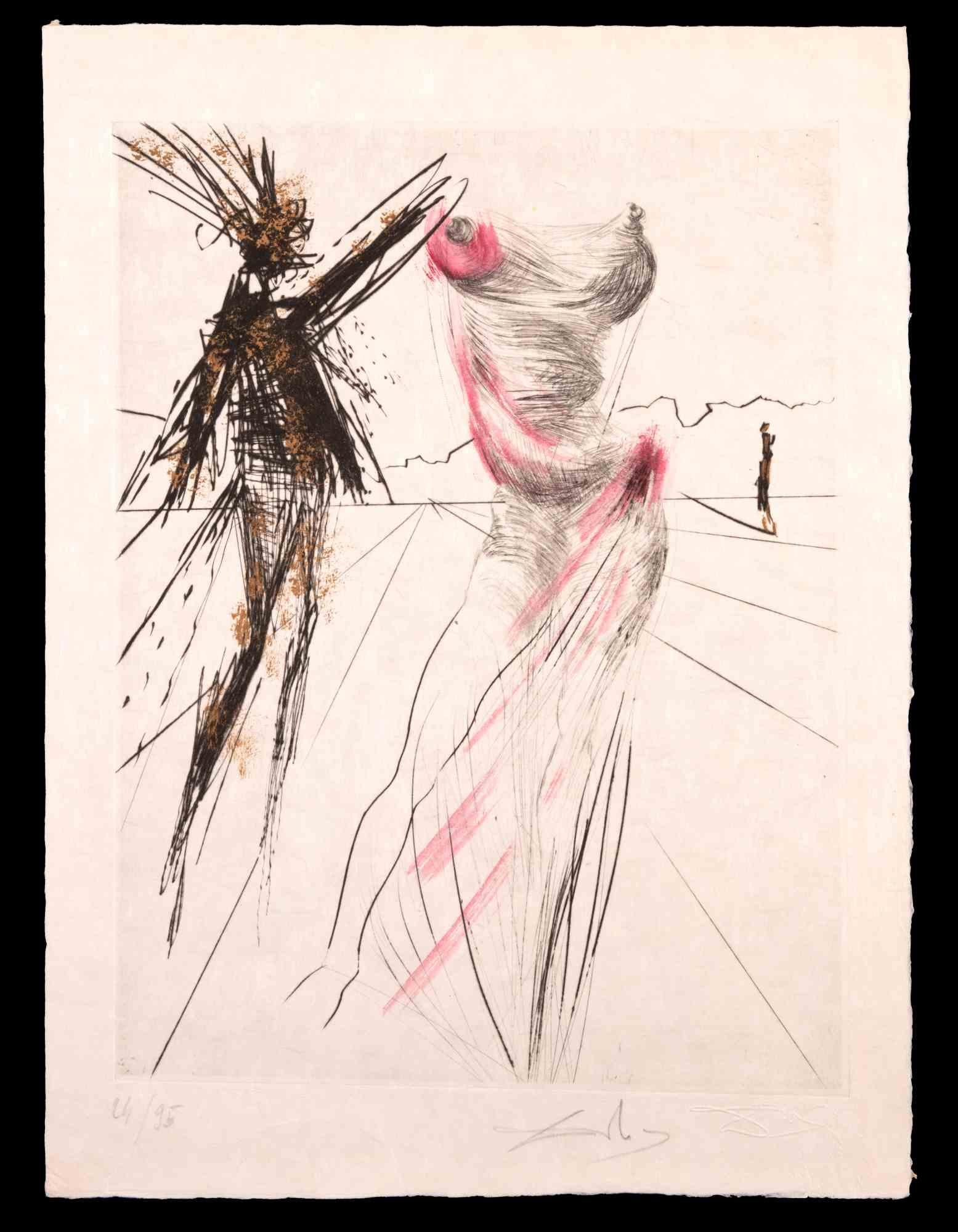 Salvador Dalí Print – Le Buste - Radierung nach Salvador Dalì - 1968/69