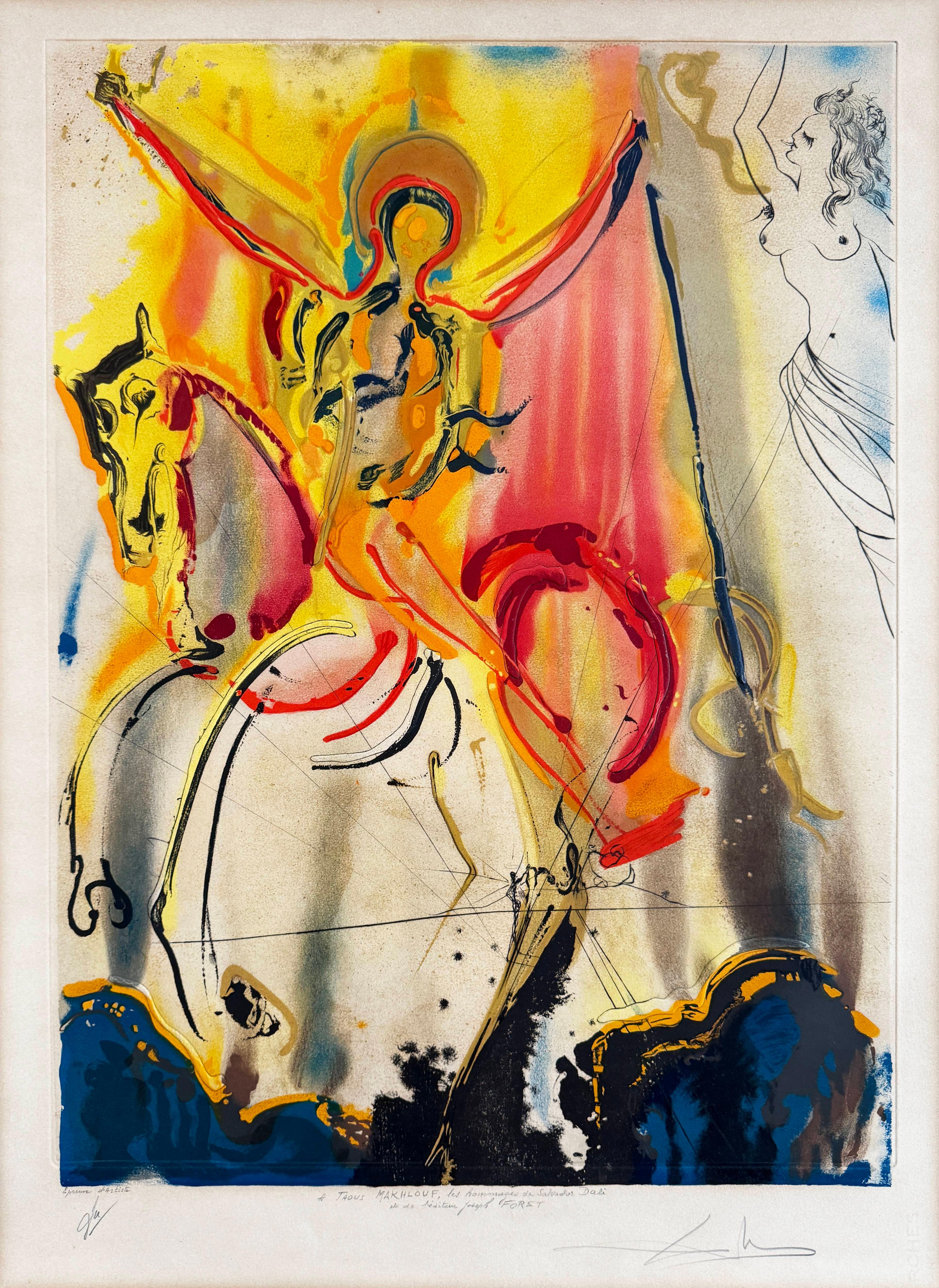 Print de Salvador Dalí - Le Cavalier Triomphant