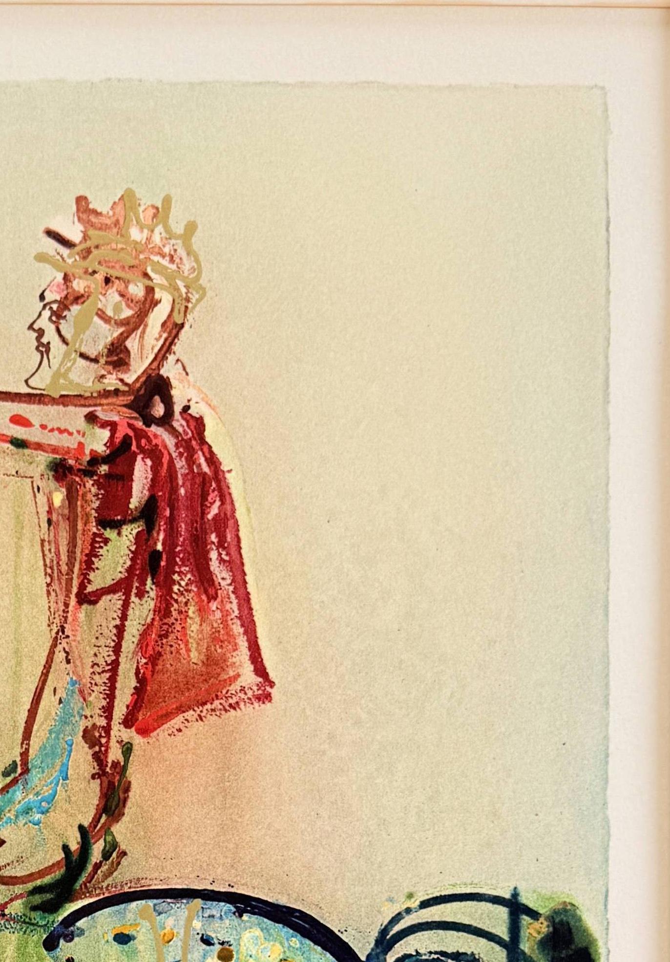 Le Chavelier Romano - Print Beige de Salvador Dalí