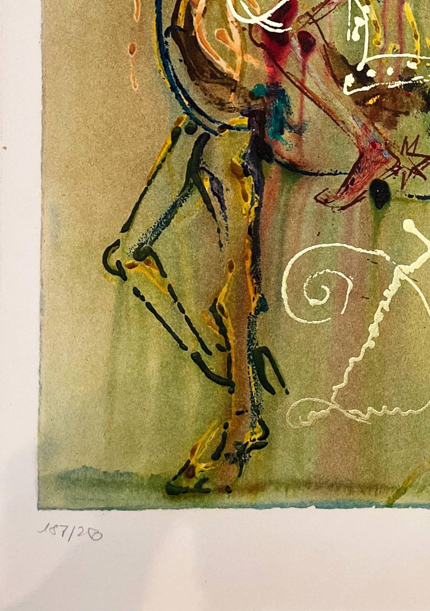 Le Chavelier Romano - Print Beige de Salvador Dalí