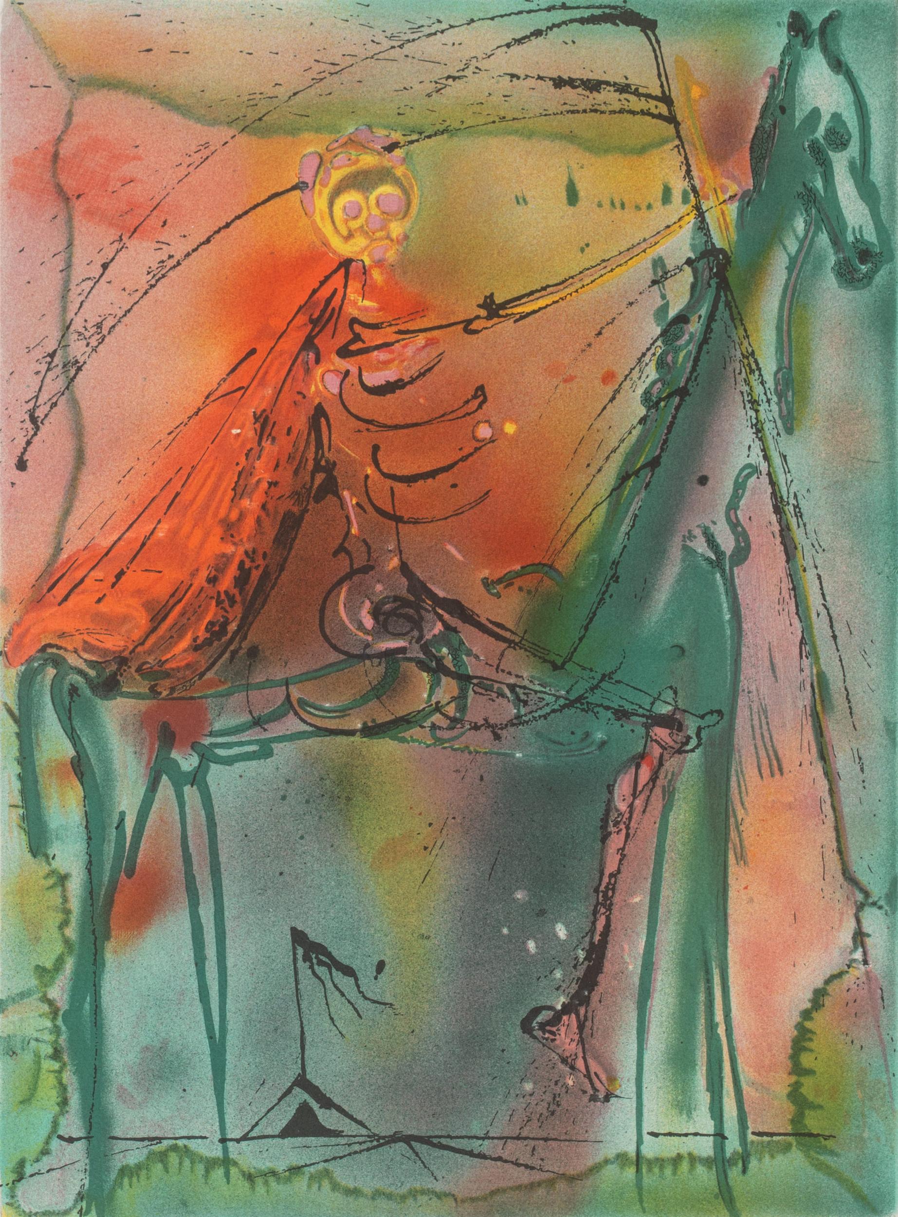 Le Cheval de la Mort - Print di Salvador Dalí