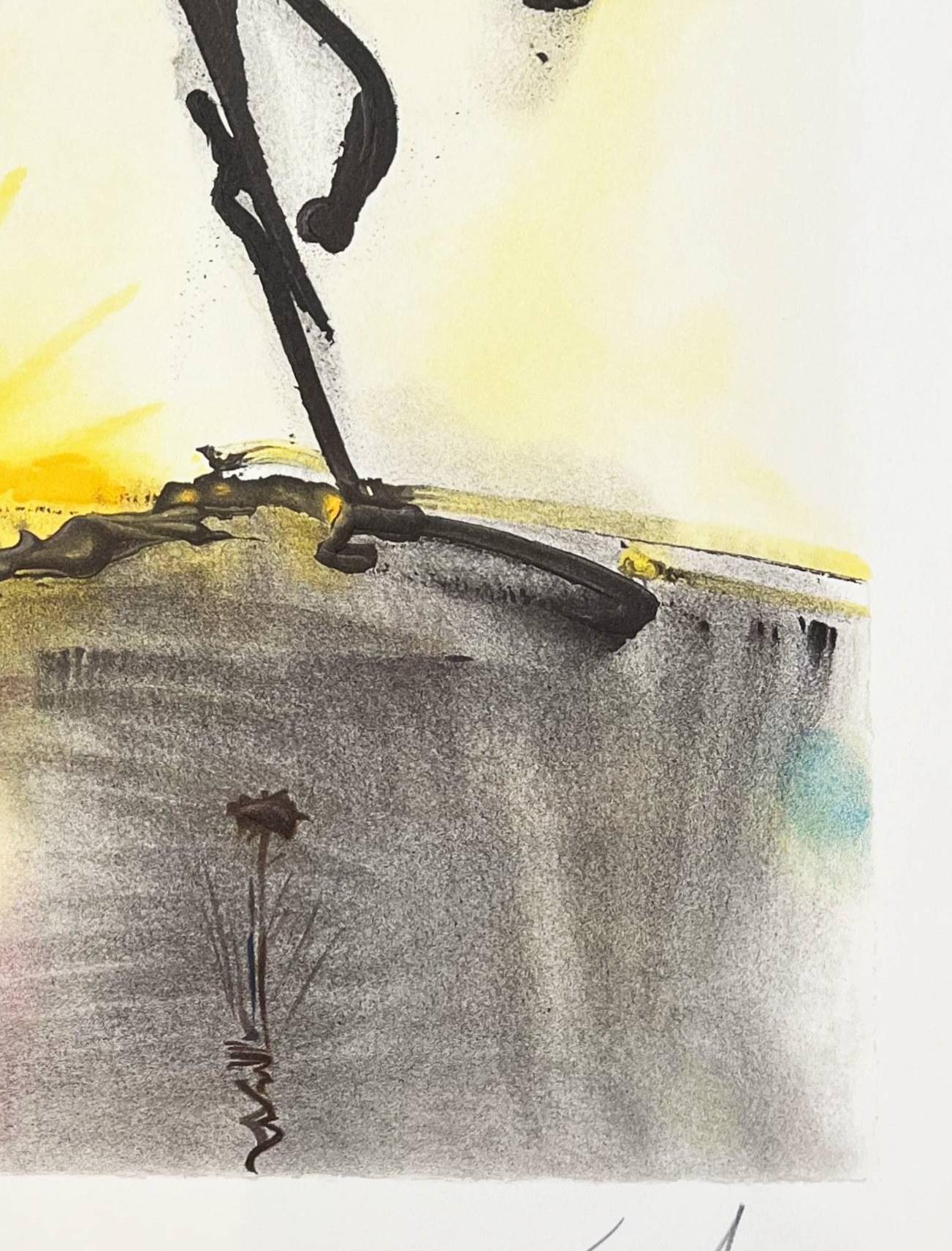 Le cheval de labeur - Print Beige de Salvador Dalí