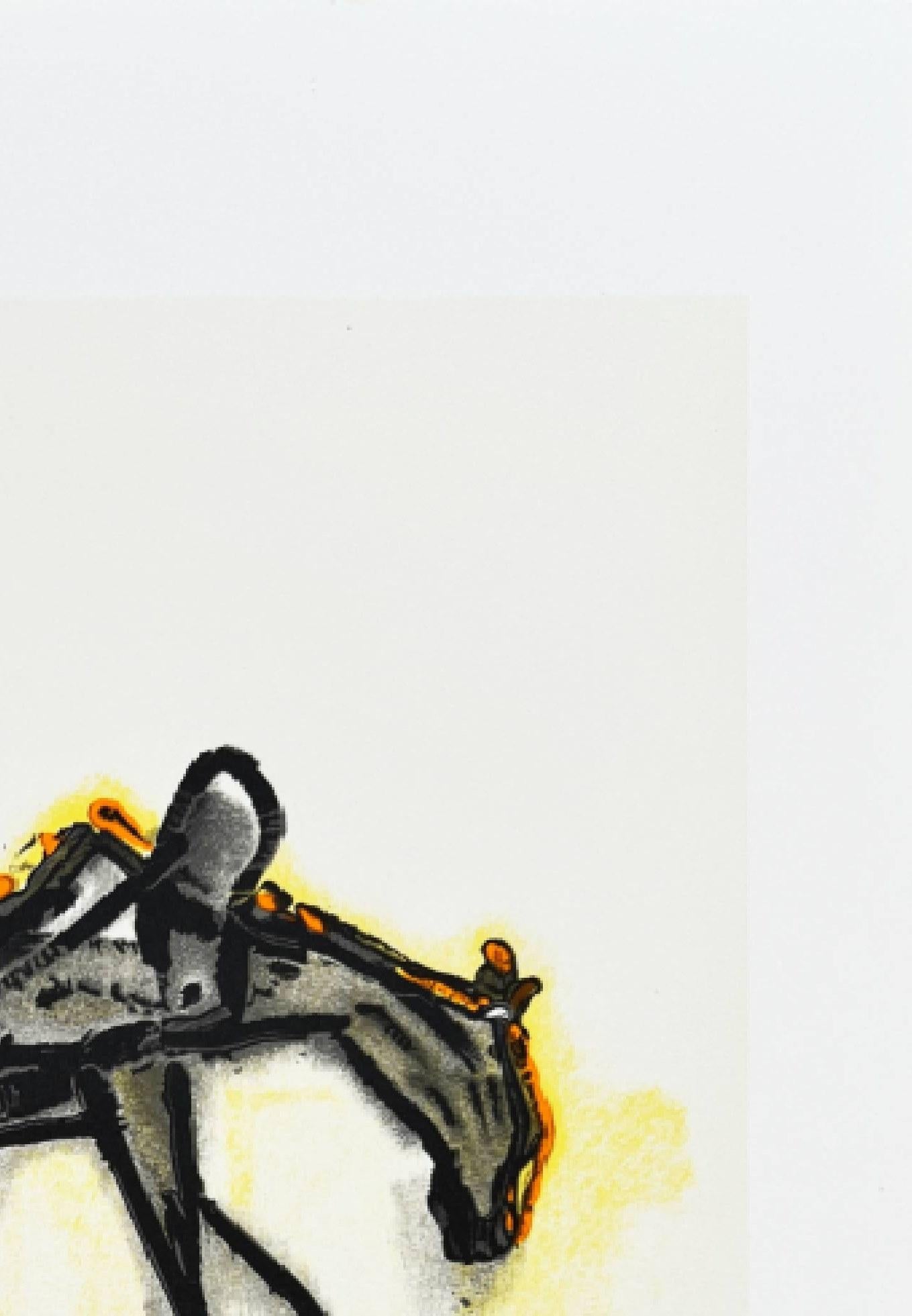 Le Cheval de Labeur - Beige Interior Print by Salvador Dalí