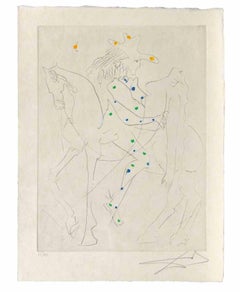 Le Cheval de Picasso - Etching - 1968