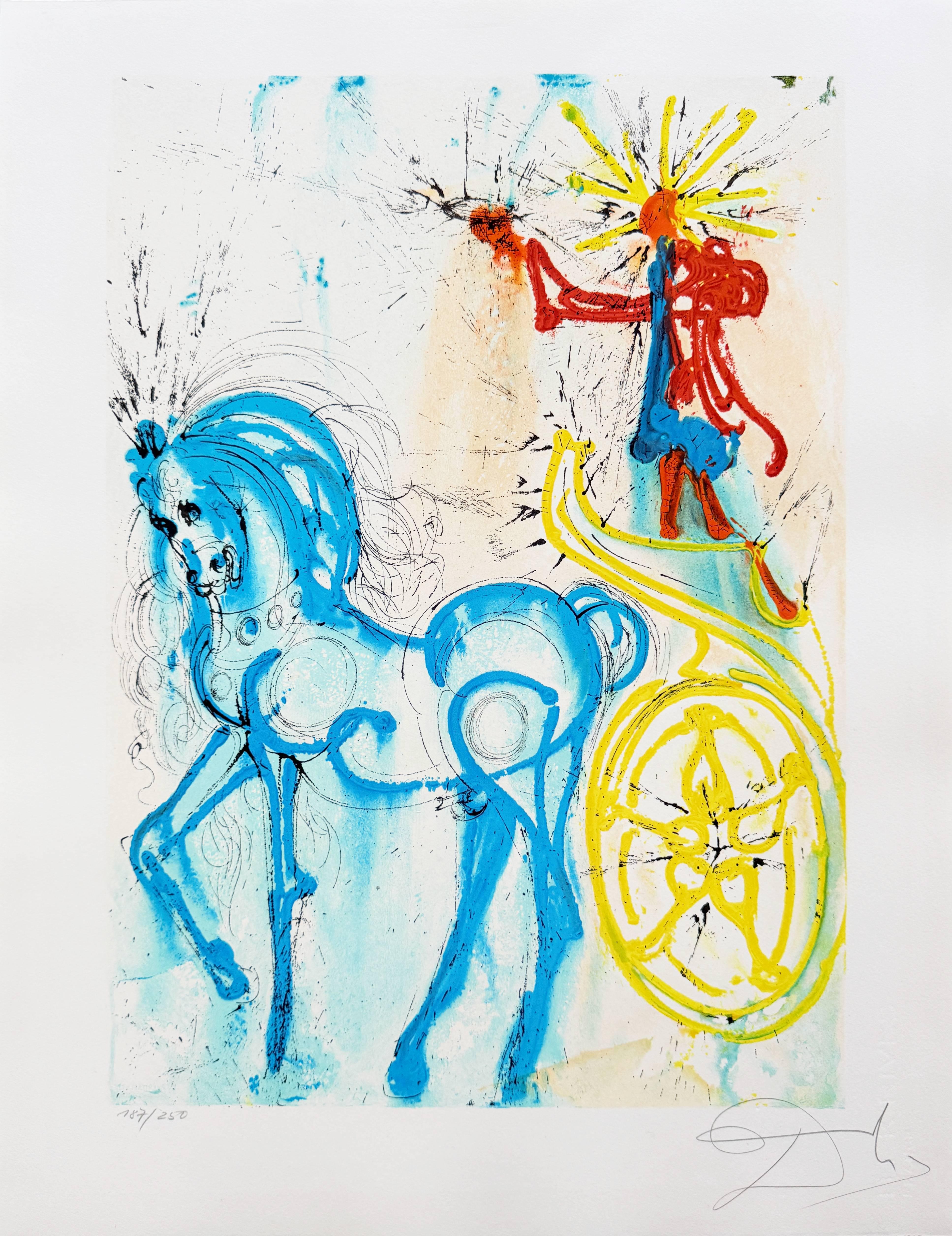 Le Cheval de Triomphe, Lithograph, Surrealist, 1970, Edition 187/254