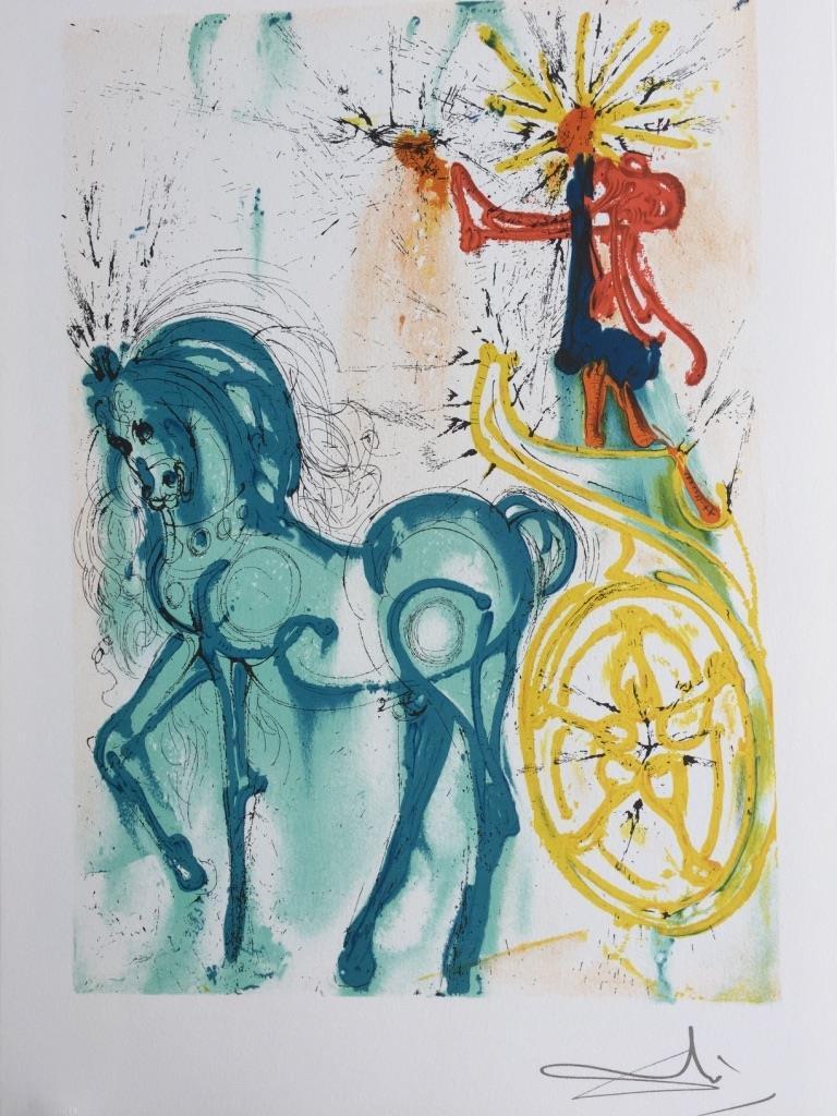 Salvador Dalí Figurative Print -  Le cheval de triomphe