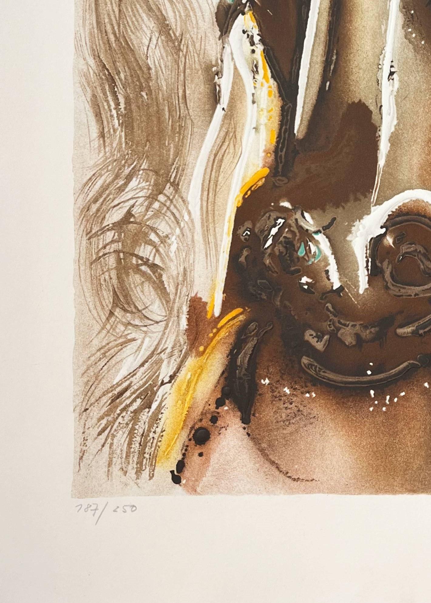 Le cheval du printemps - Print Beige de Salvador Dalí