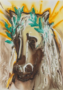 Le Cheval du Printemps, Signed Surrealist Lithograph by Salvador Dali