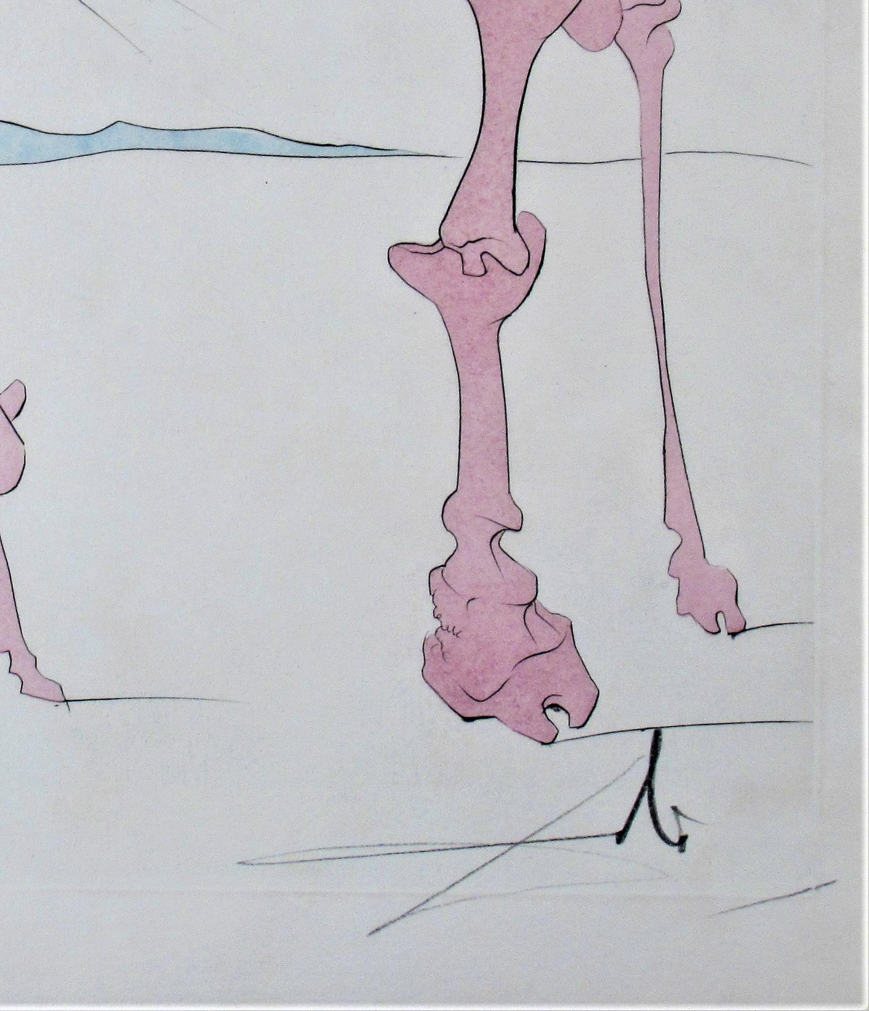 Le Cheval en Rose (The Rosy Horse) - Surrealist Print by Salvador Dalí