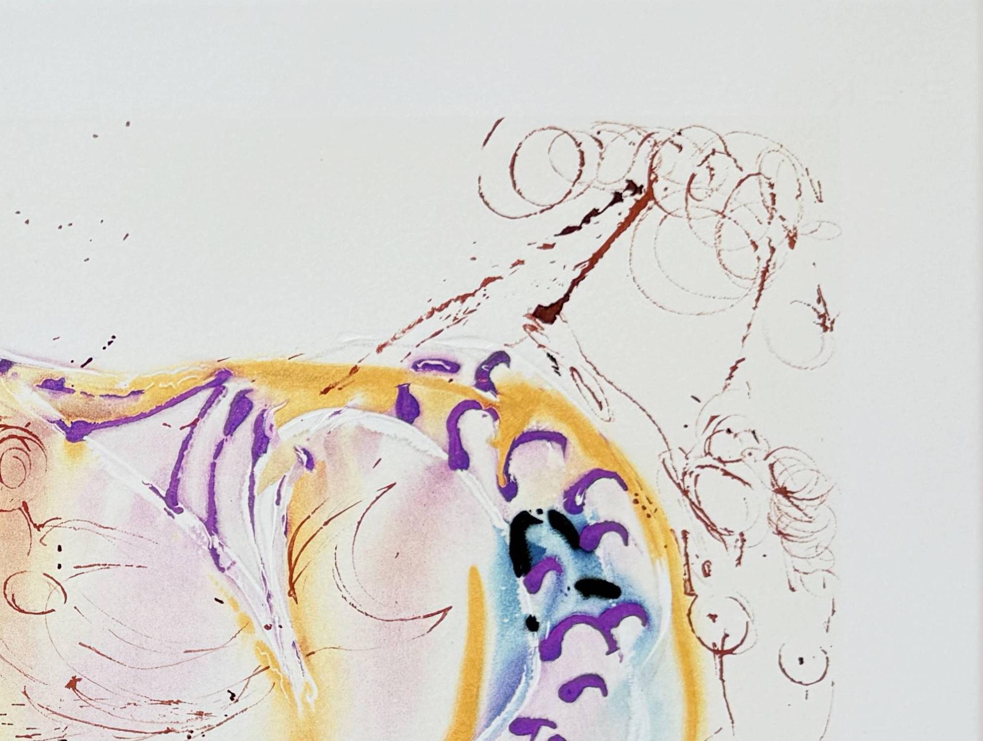 Le cheval marin (Beige), Print, von Salvador Dalí