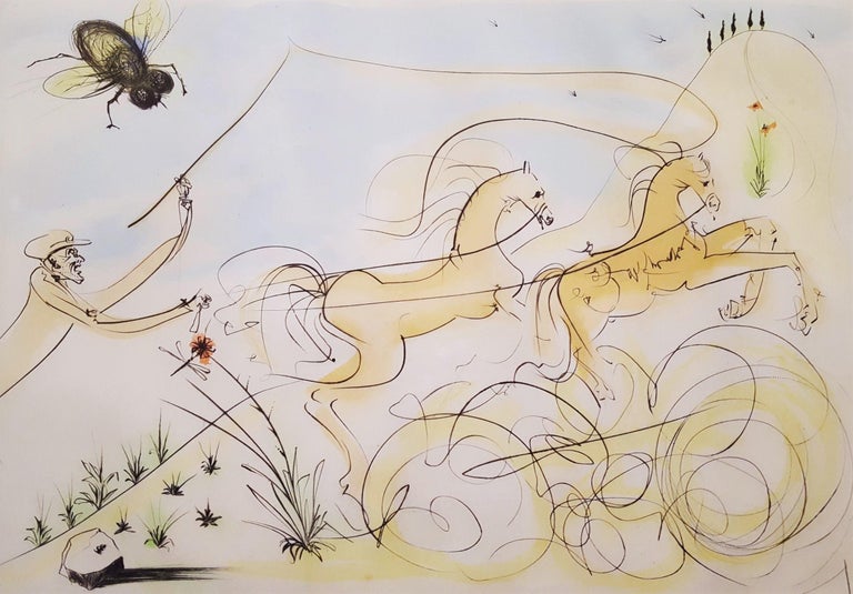 Salvador Dalí Animal Print - Le Coche et le Mouche (The coach and the fly)