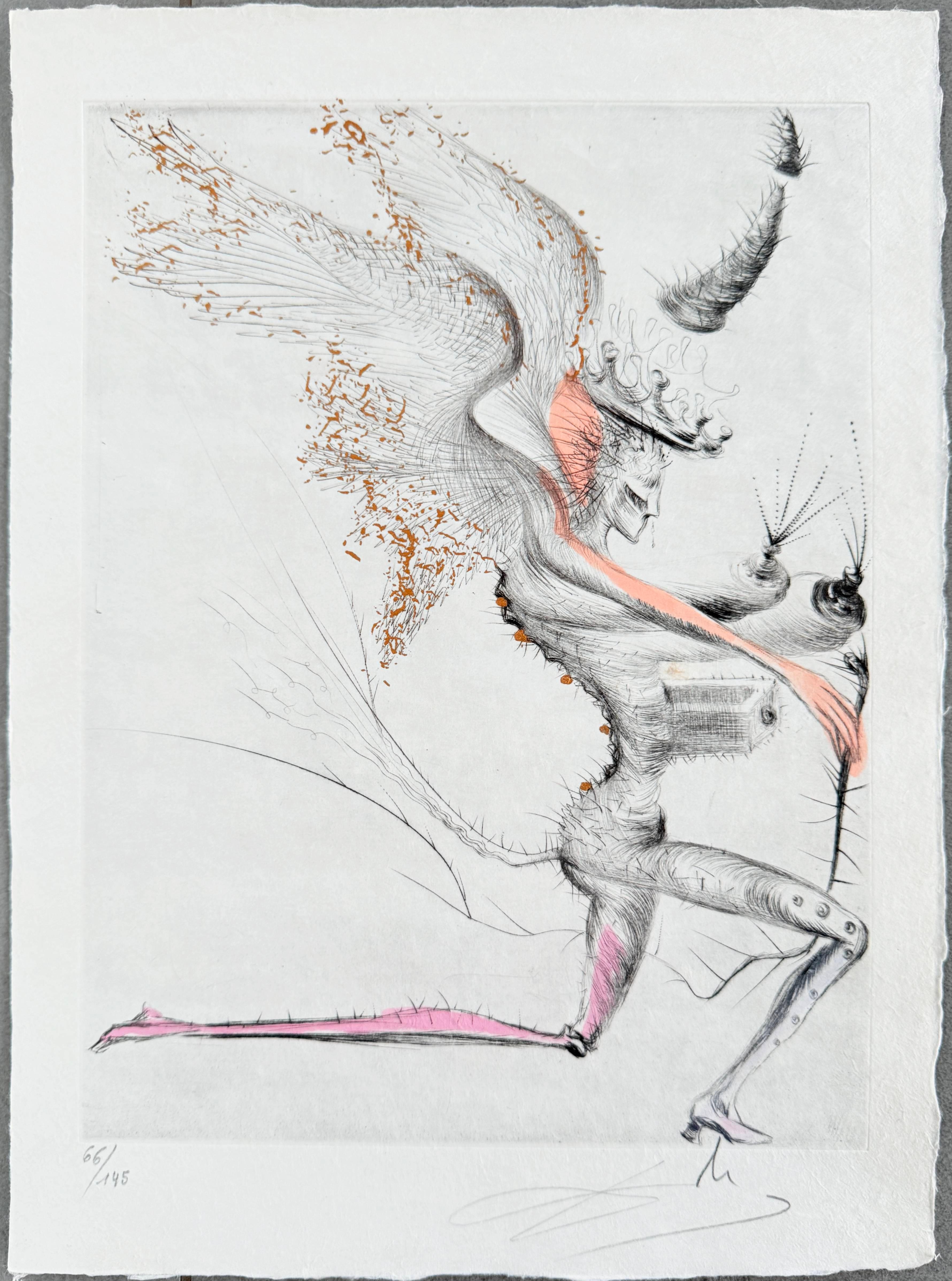 Le Démon ailé - Surrealist Print by Salvador Dalí