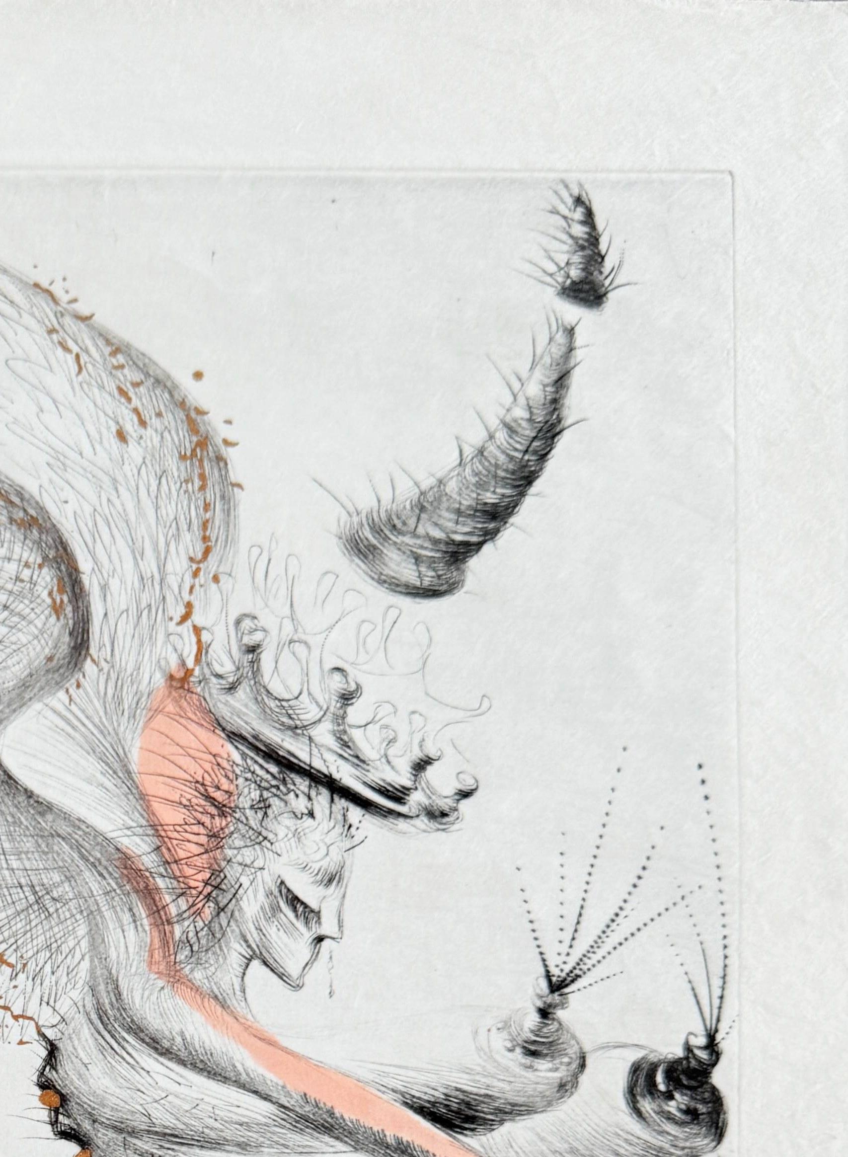 Salvador Dali (1904-1989) - Le Démon ailé

Etching from 1969.

66/145 on Japan paper.

Dimensions of work: 38 x 28.5 cm.

Hand signed.

Publisher: Graphik Europa Anstalt.

Reference: Michler/Löpsinger 371f.

The work is in Excellent condition.

