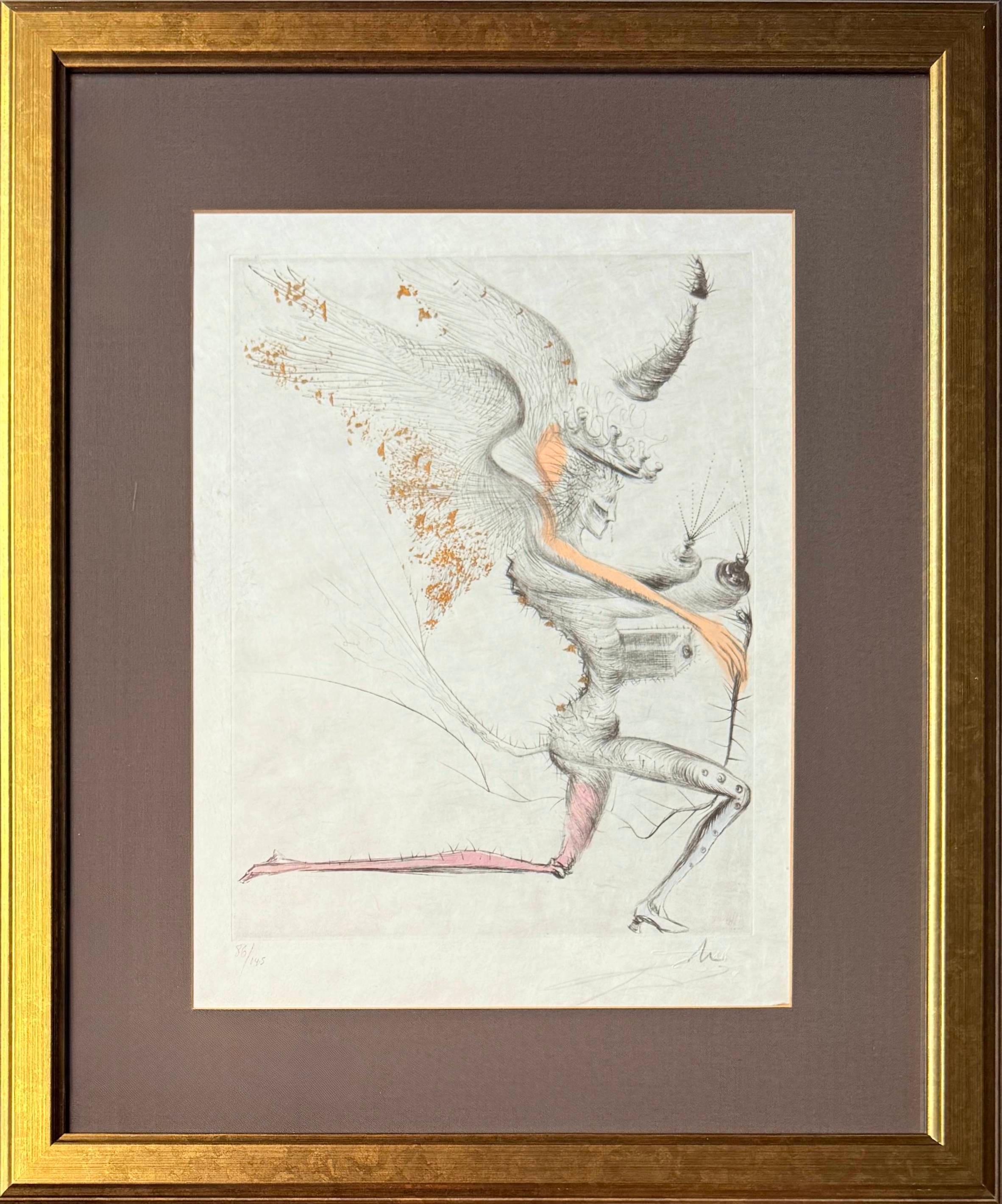 Salvador Dalí Print – Das gelähmte Ungeheuer