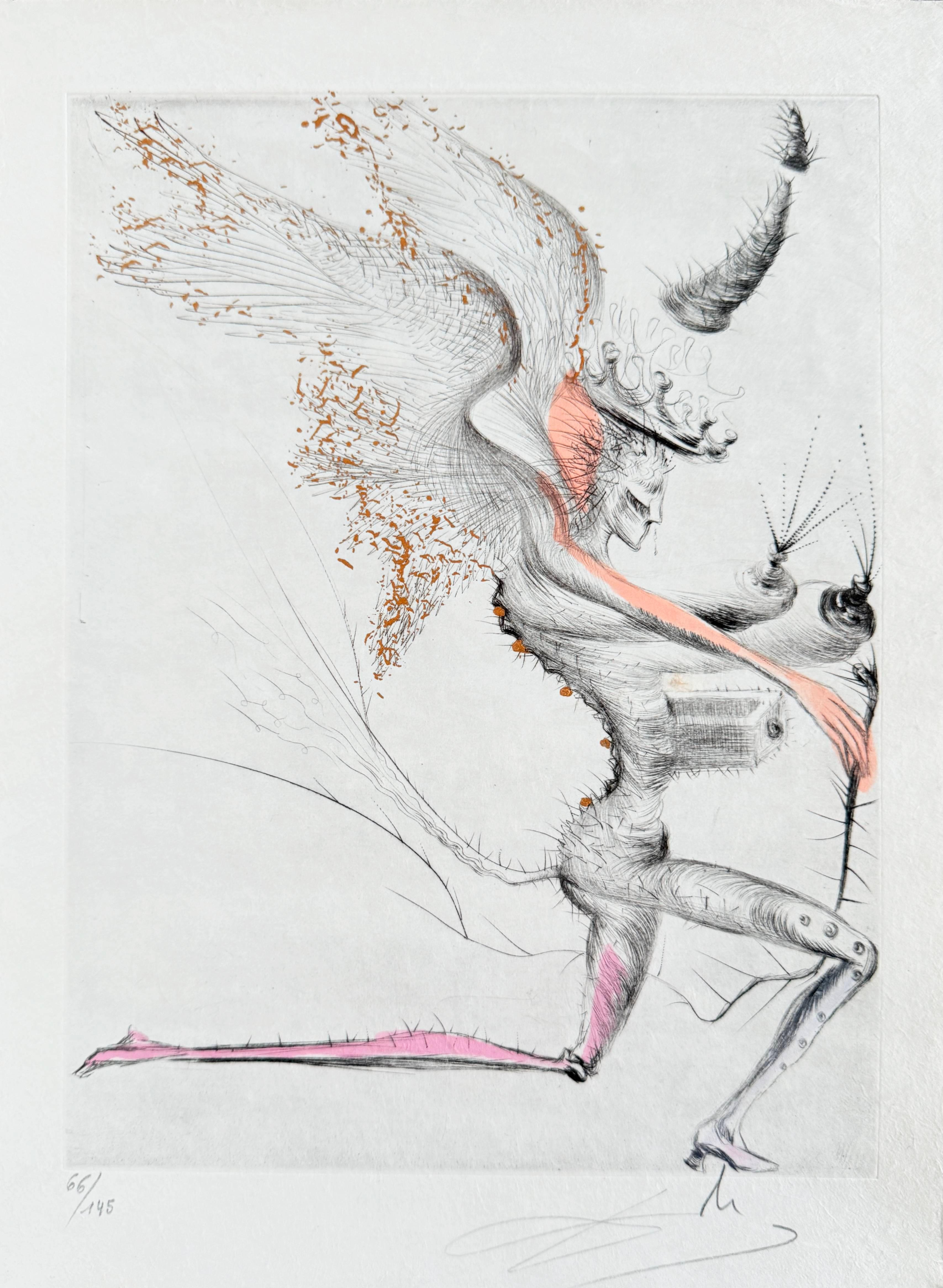 Salvador Dalí Print - Le Démon ailé