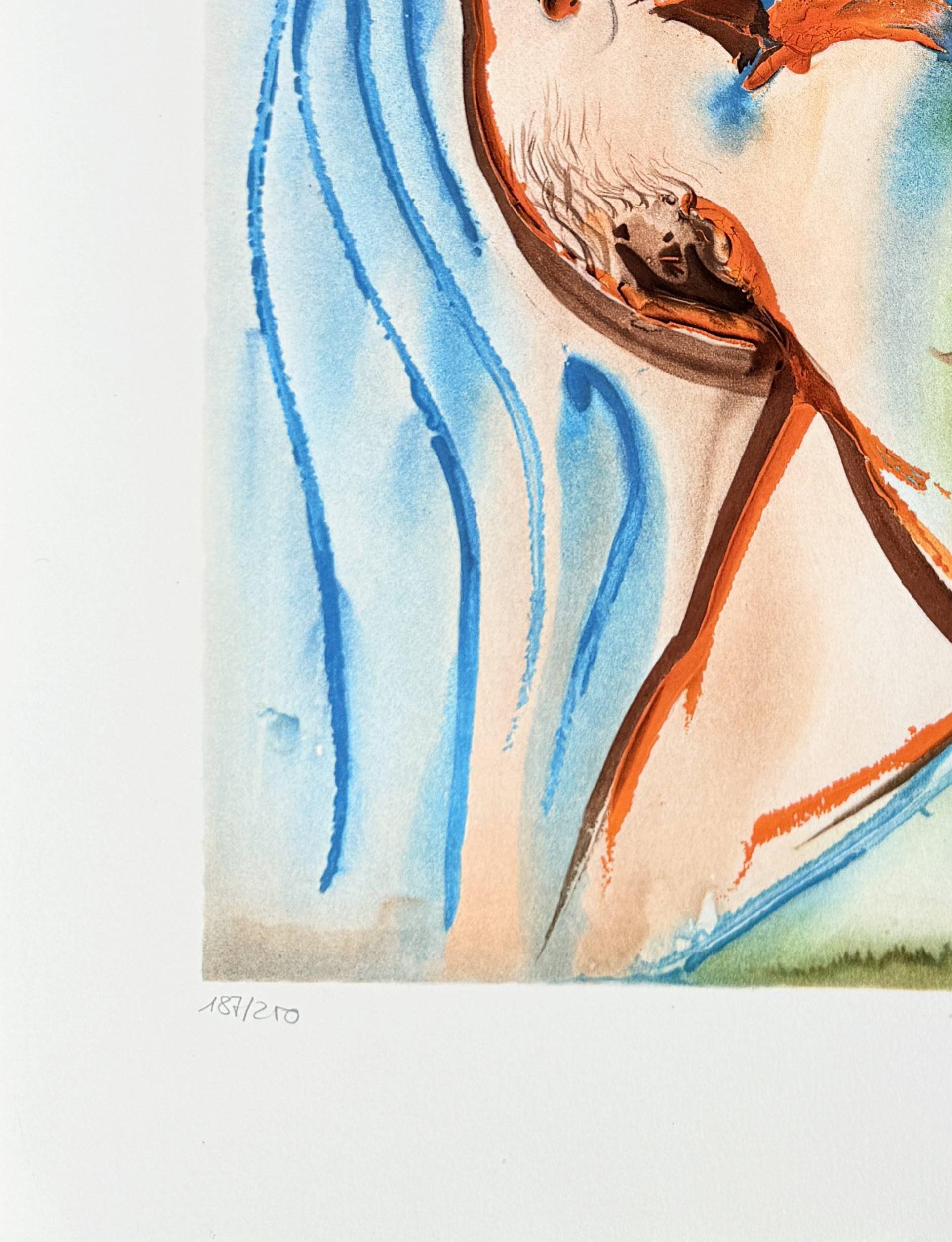 Die Cheval-Frau (Beige), Print, von Salvador Dalí