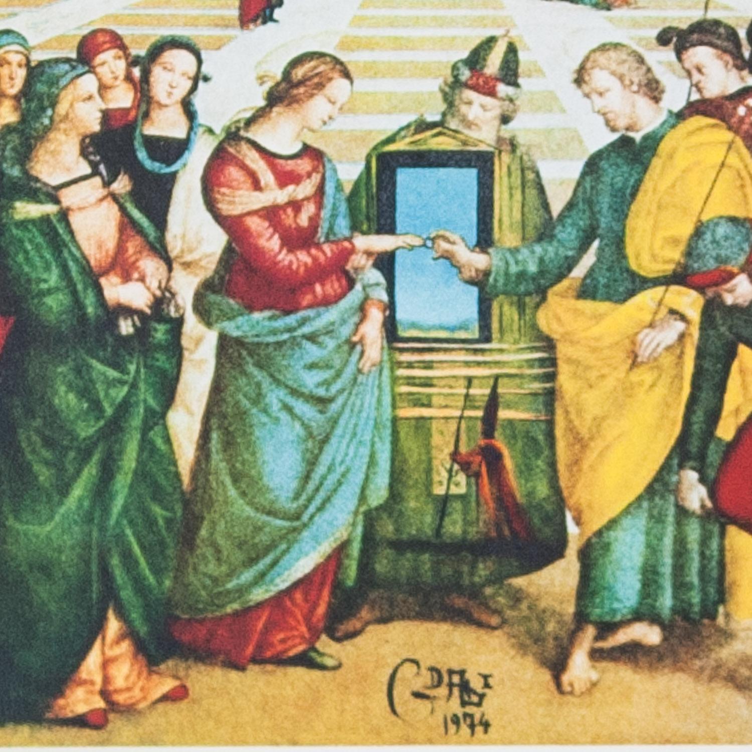 Le Marriage de la Vierge von Salvador Dali Veränderungen in der Serie Great Masterpieces – Print von Salvador Dalí