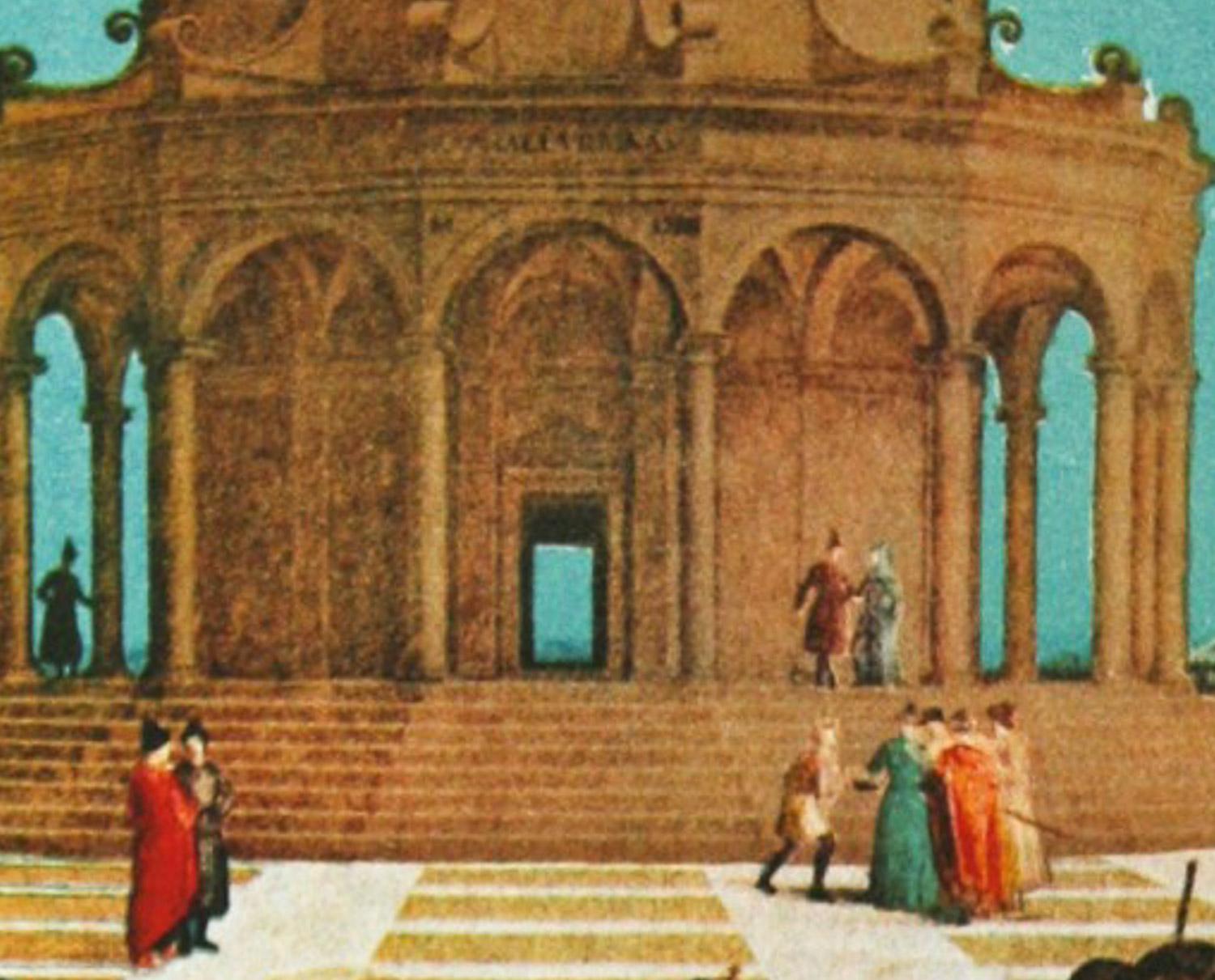 Le Marriage de la Vierge von Salvador Dali, interpretiert nach dem Originalgemälde von Raffael  ist eine von sechs Grafiken aus der Serie Changes in Great Masterpieces, die 1974 von Sidney Lucas veröffentlicht wurde. Meister Dali hat uns ein höchst