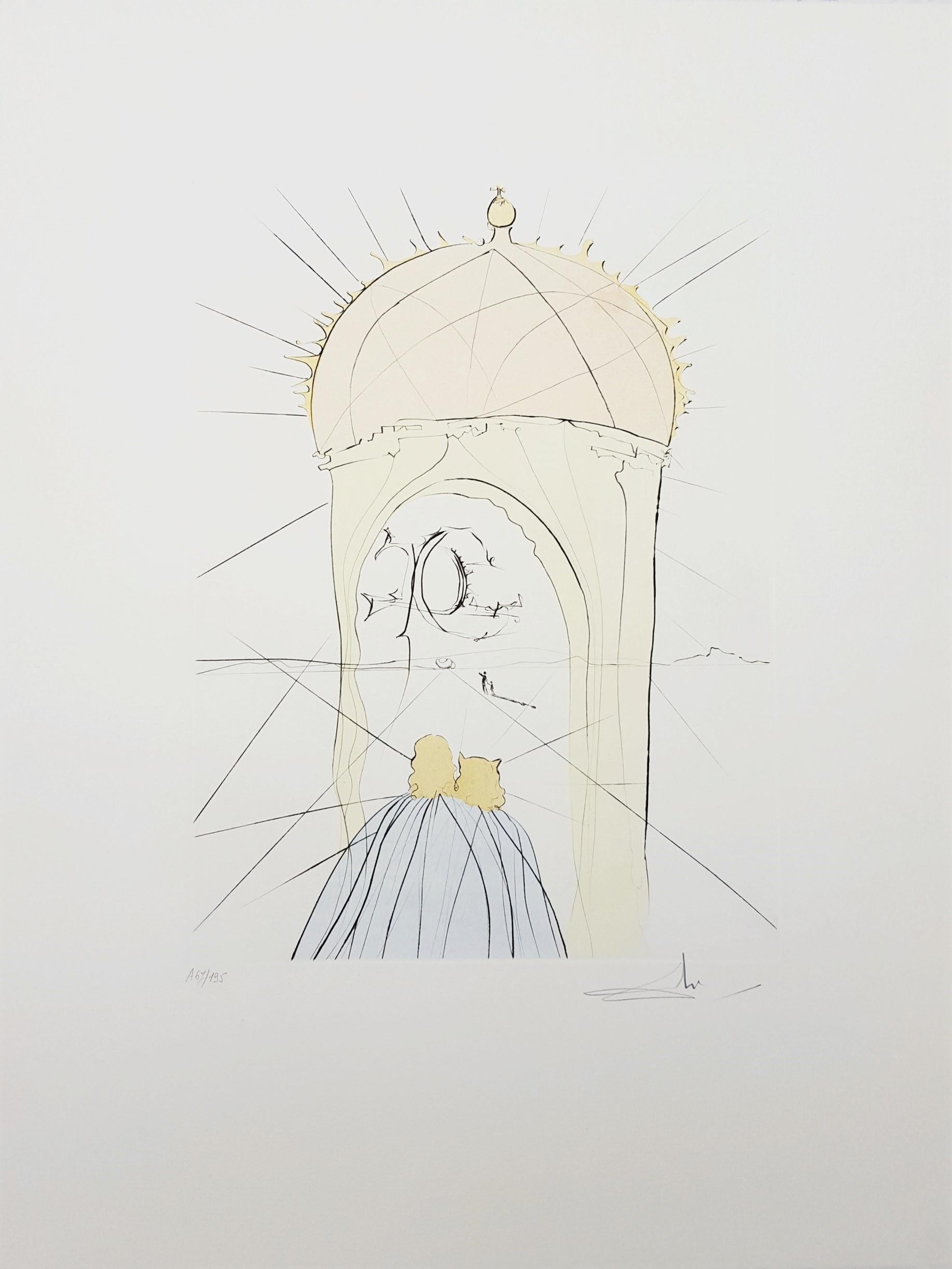 Le Musée de Genie et du Caprice (Das Museum des Genies und der Laune) – Print von Salvador Dalí