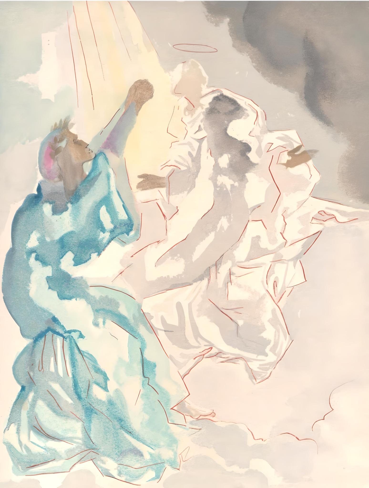 Salvador Dalí Figurative Print – Le Paradis V (Feld 189-200; M/L 1039-1138), La Divine Comédie