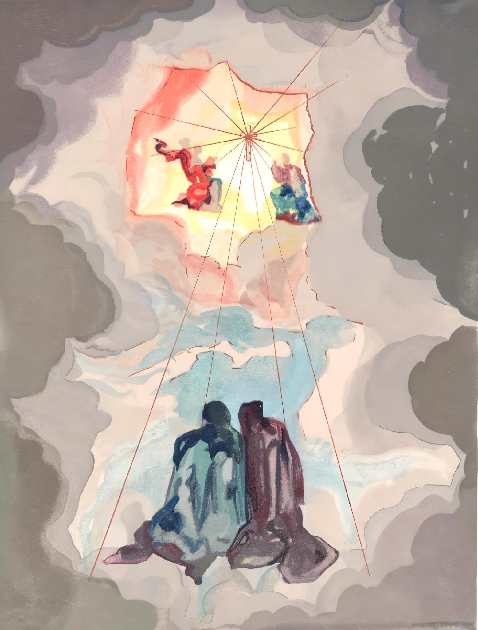 Salvador Dalí Figurative Print - Le Paradis X (Field 189-200; M/L 1039-1138), La Divine Comédie