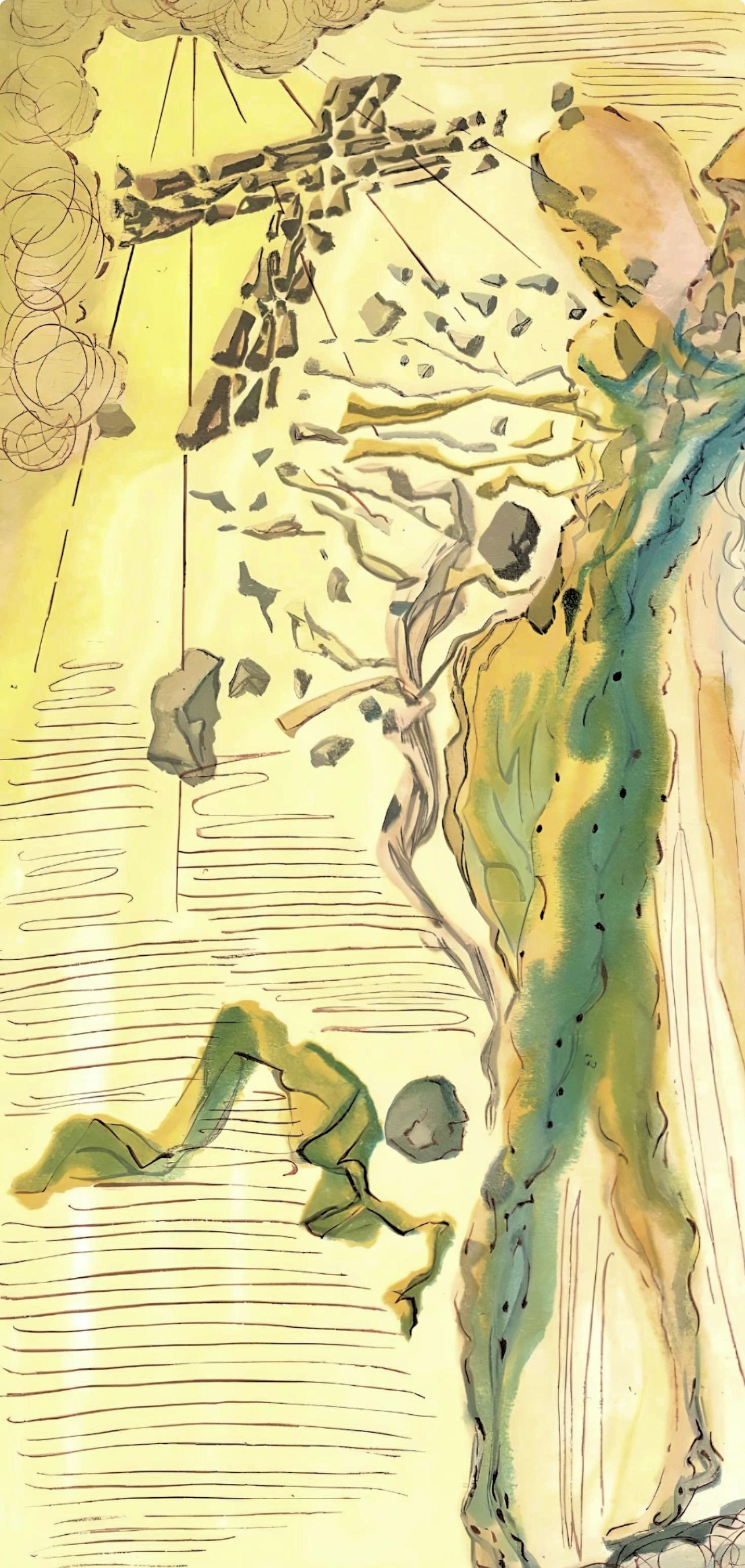 Le Paradis XII (Field 189-200; M/L 1039-1138), La Divine Comédie - Beige Figurative Print by Salvador Dalí