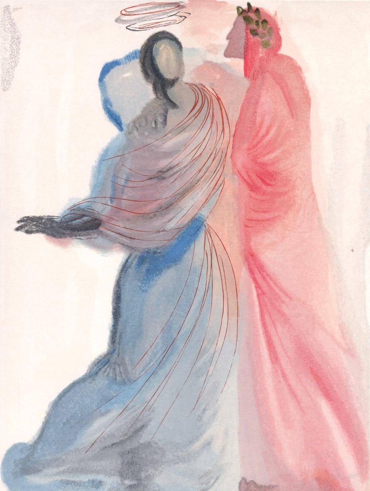 Salvador Dalí Landscape Print - Le Paradis XIII (Field 189-200; M/L 1039-1138), La Divine Comédie