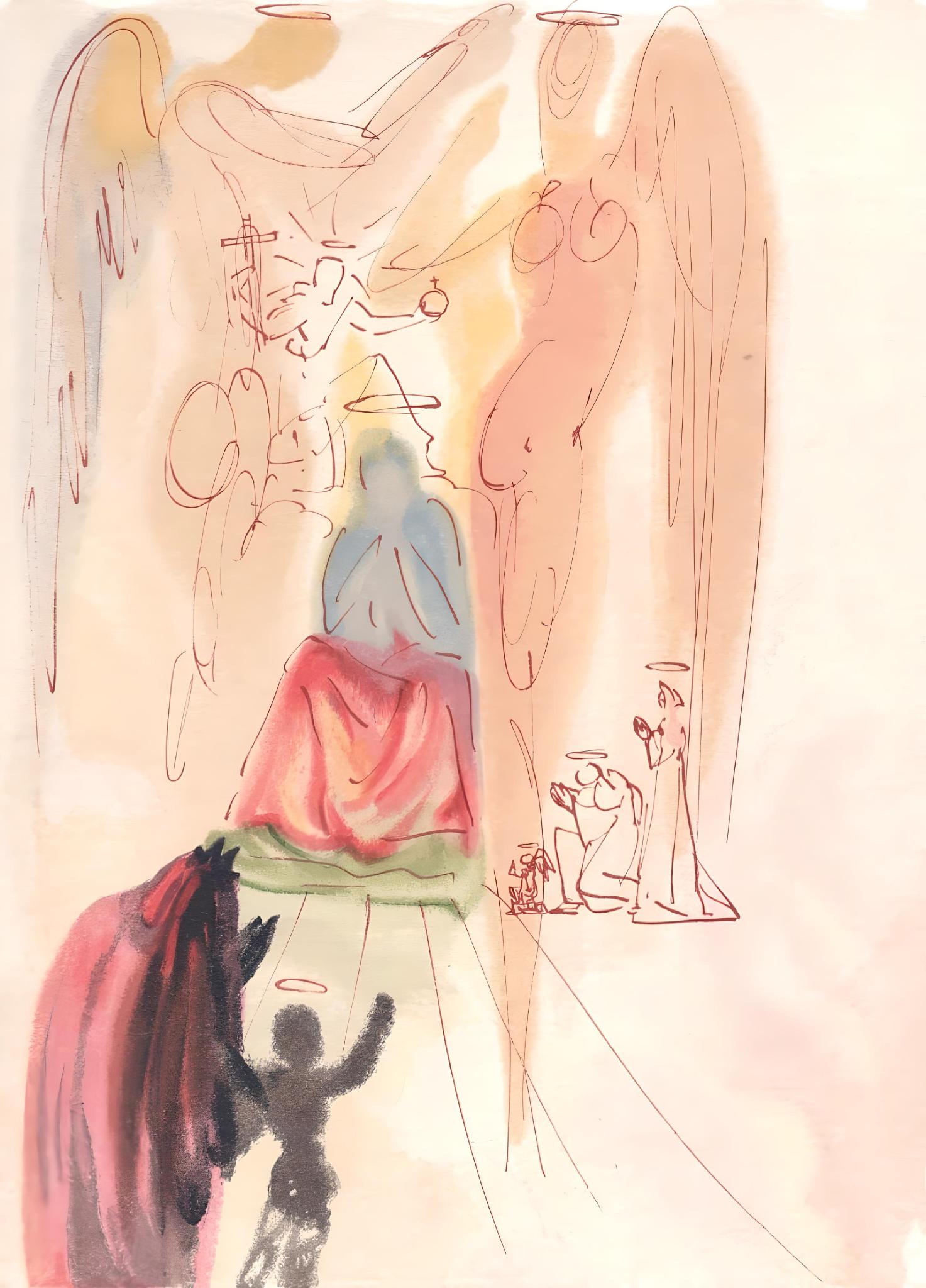 Salvador Dalí Figurative Print - Le Paradis XIX (Field 189-200; M/L 1039-1138), La Divine Comédie