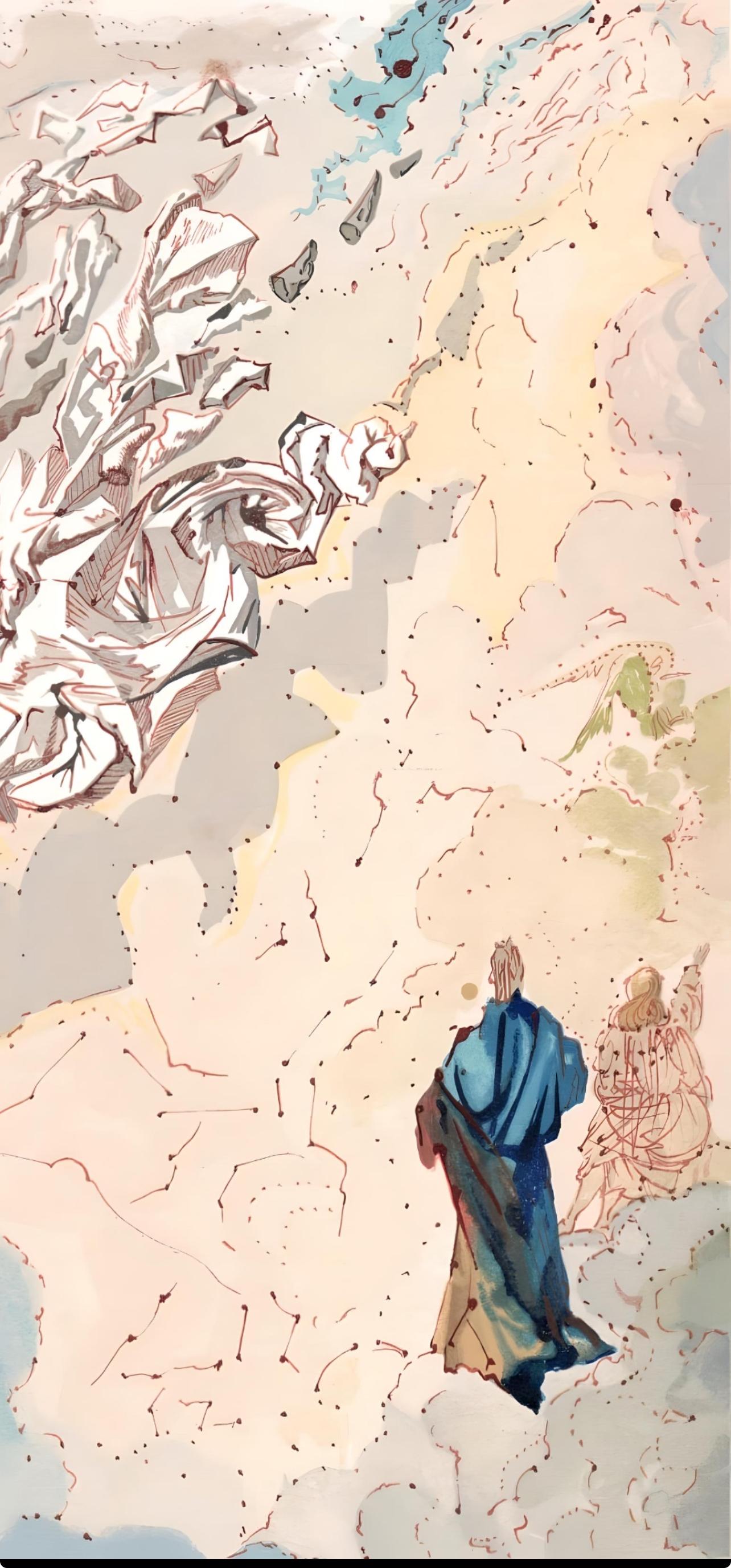 Le Paradis XVI (Field 189-200; M/L 1039-1138), La Divine Comédie - Surrealist Print by Salvador Dalí