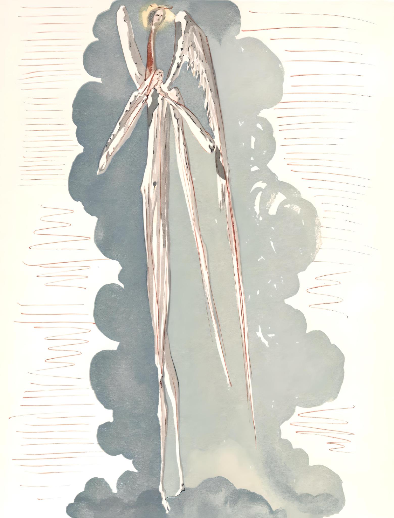 Salvador Dalí Landscape Print - Le Paradis XVIII (Field 189-200; M/L 1039-1138), La Divine Comédie