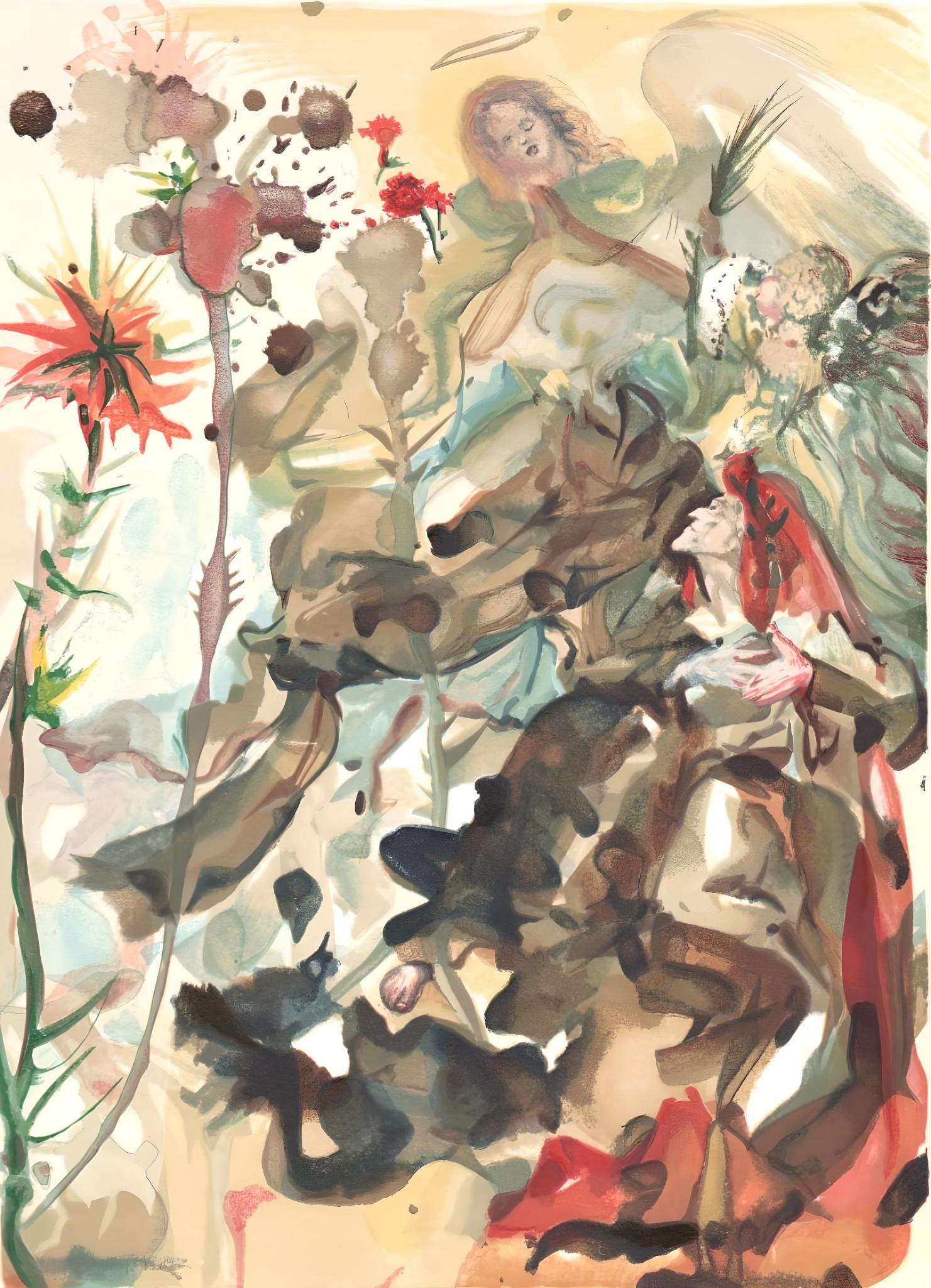 Salvador Dalí Landscape Print - Le Paradis XXI (Field 189-200; M/L 1039-1138), La Divine Comédie