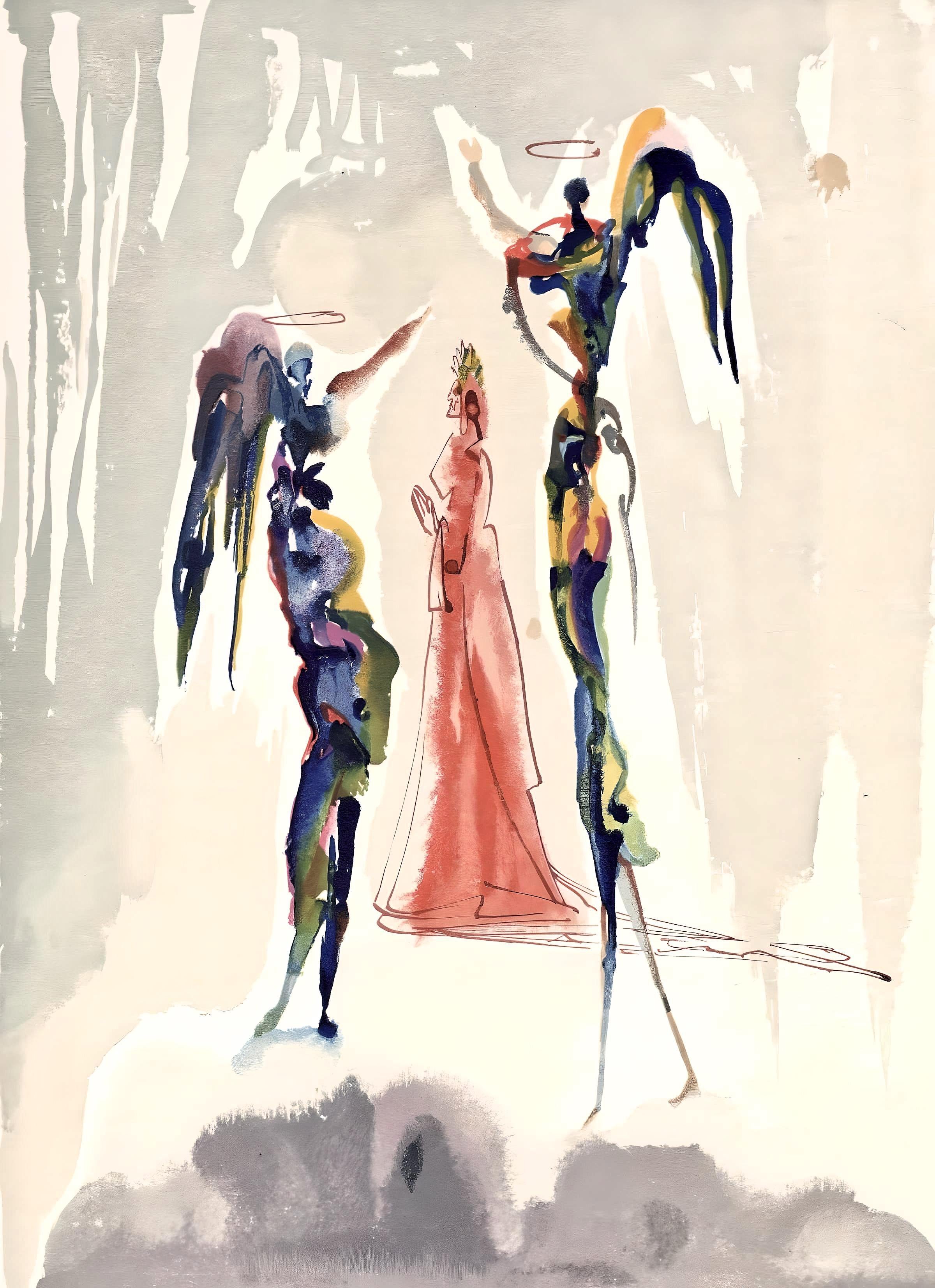 Salvador Dalí Landscape Print - Le Paradis XXIII (Field 189-200; M/L 1039-1138), La Divine Comédie