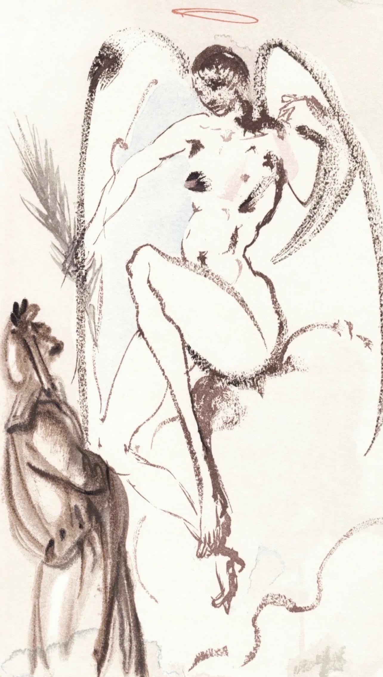 Le Paradis XXIX (Campo 189-200; M/L 1039-1138), La Divine Comédie - Landscape Print Blanco de Salvador Dalí