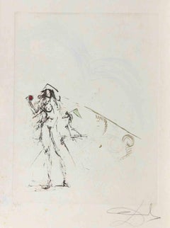 Le Pêcheur (The Angler) - Etching - 1968