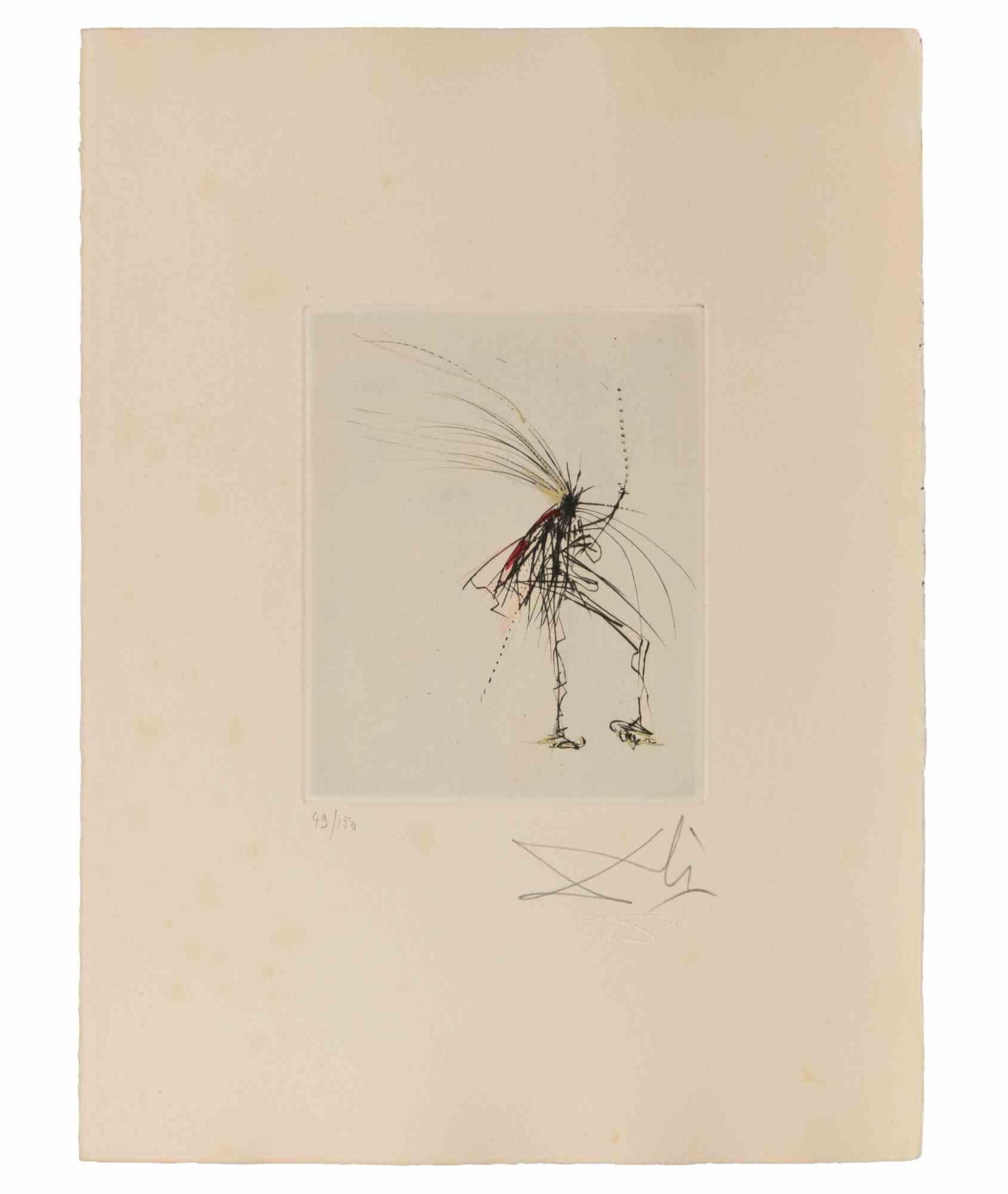 Le Petit Démon - Etching - 1960s - Print by Salvador Dalí