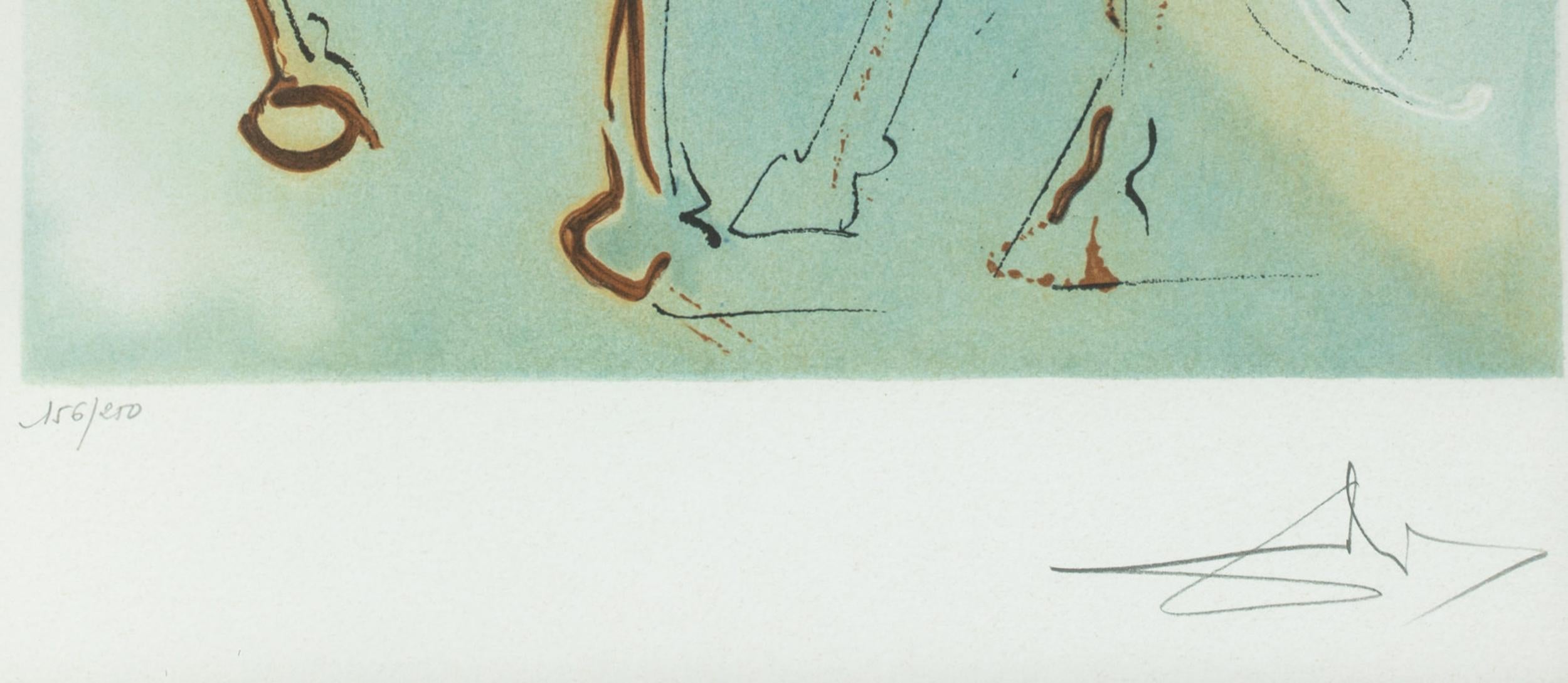 Surrealistische Lithografie von Salvador Dali, Le Picador (Surrealismus), Print, von Salvador Dalí