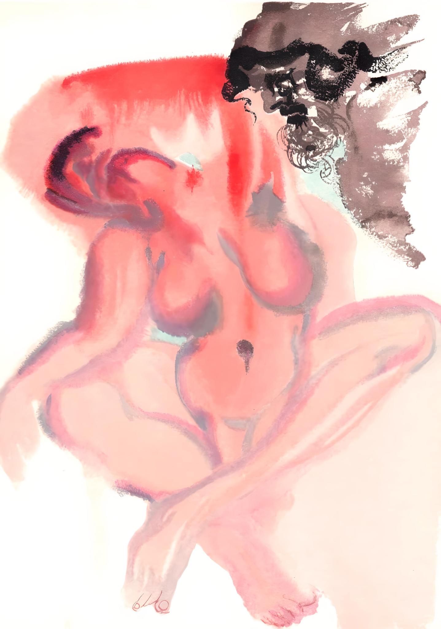 Salvador Dalí Figurative Print - Le Purgatoire III (Field 189-200; M/L 1039-1138), La Divine Comédie